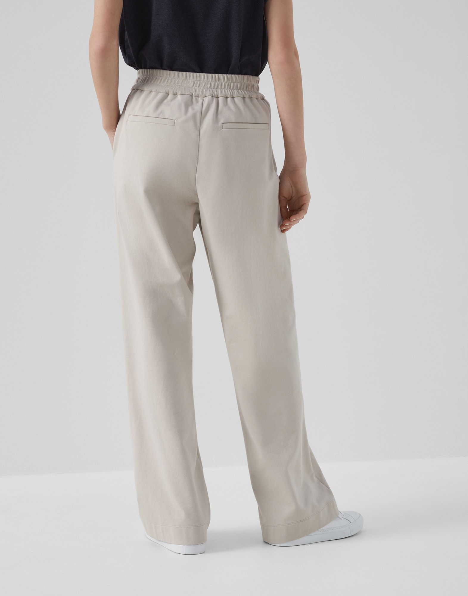 Lightweight French terry trousers (232MH827BJ799) for Woman