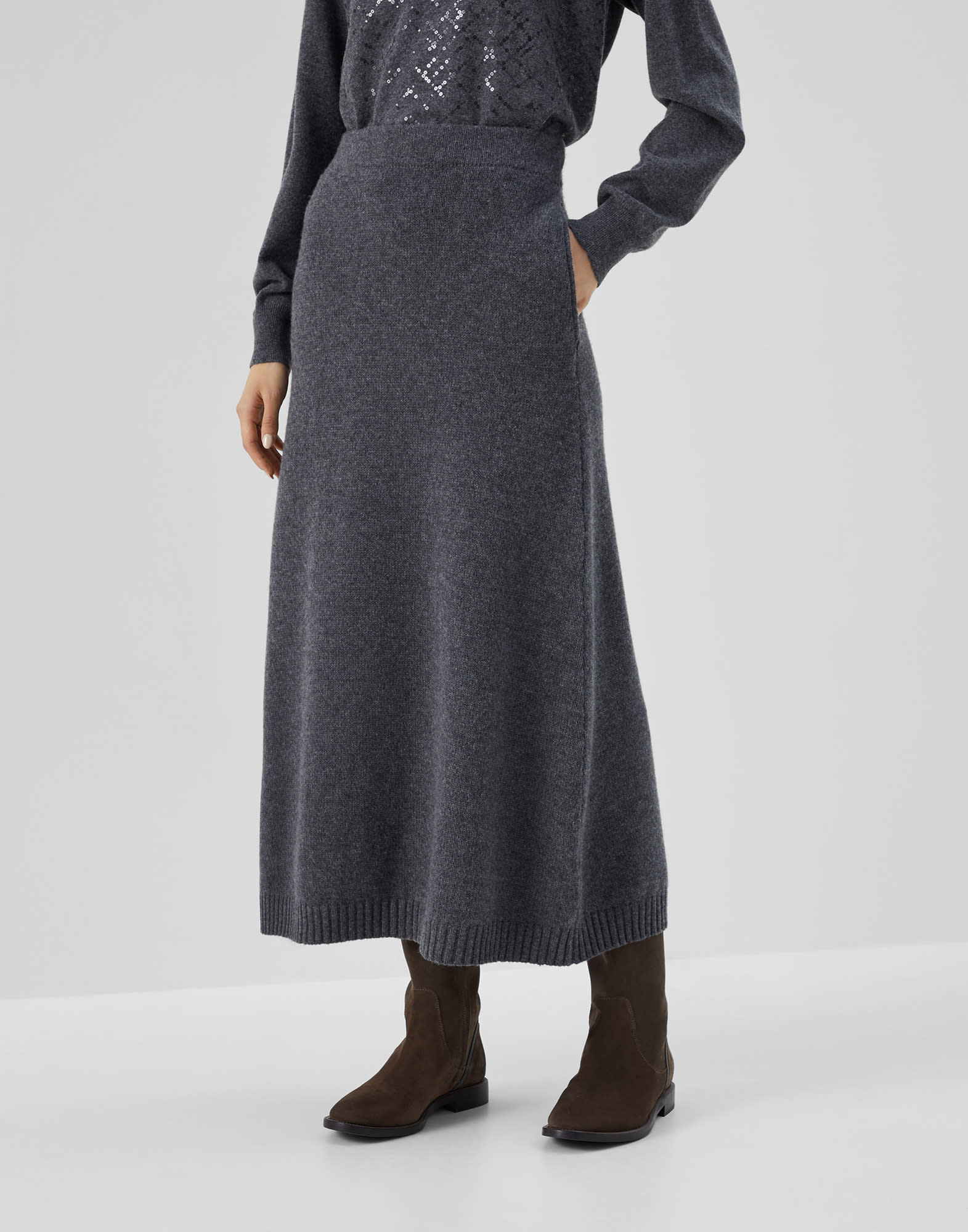 Cashmere 2025 knit skirt