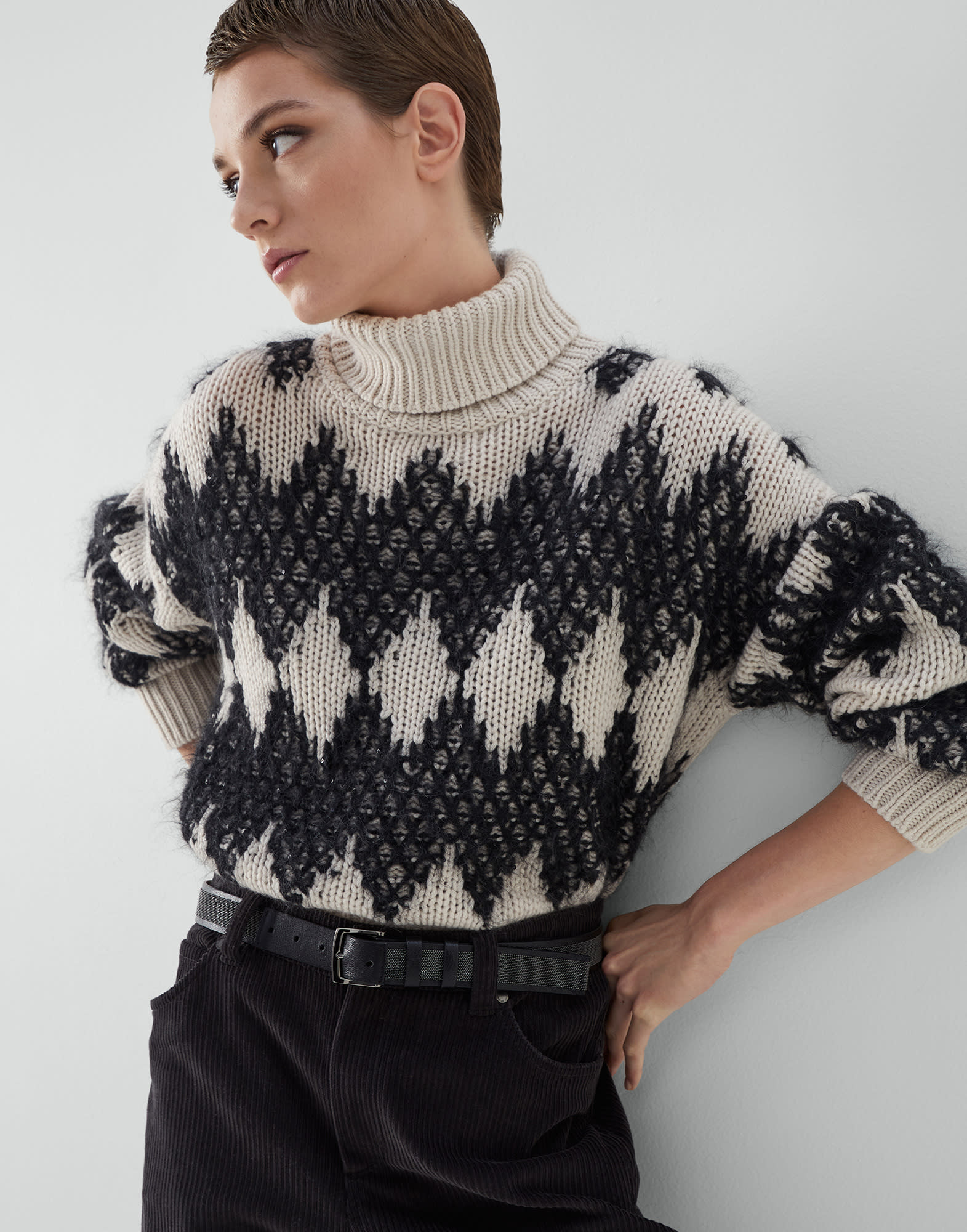 Turtleneck sweater Buff Woman - Brunello Cucinelli