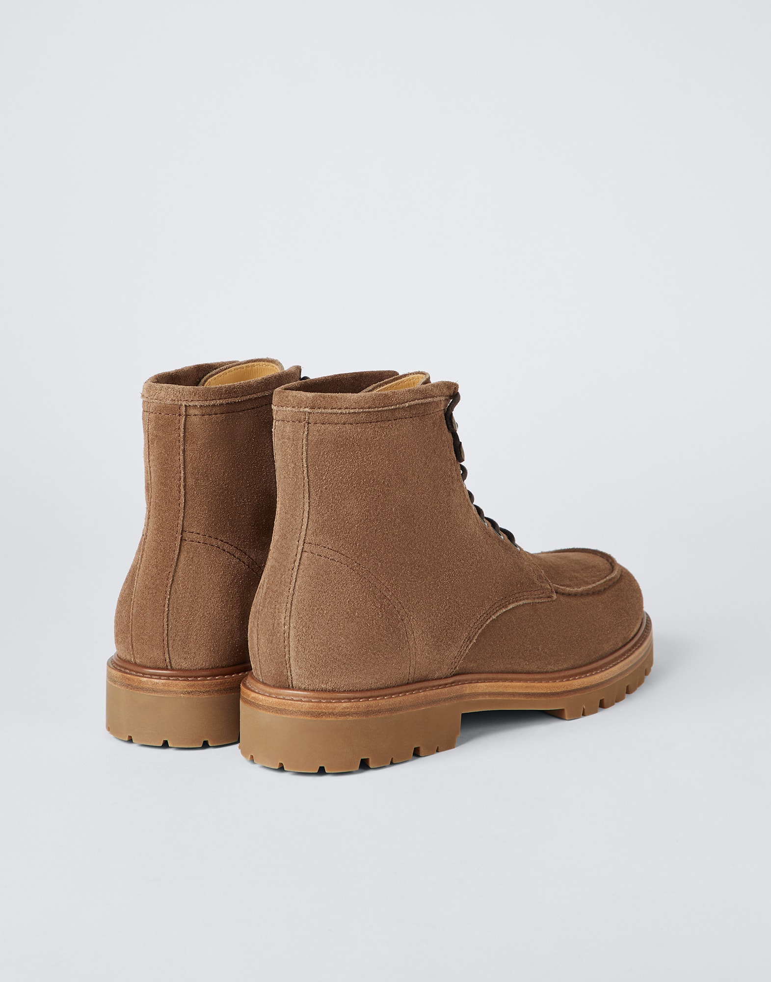 Brunello cucinelli suede boots deals