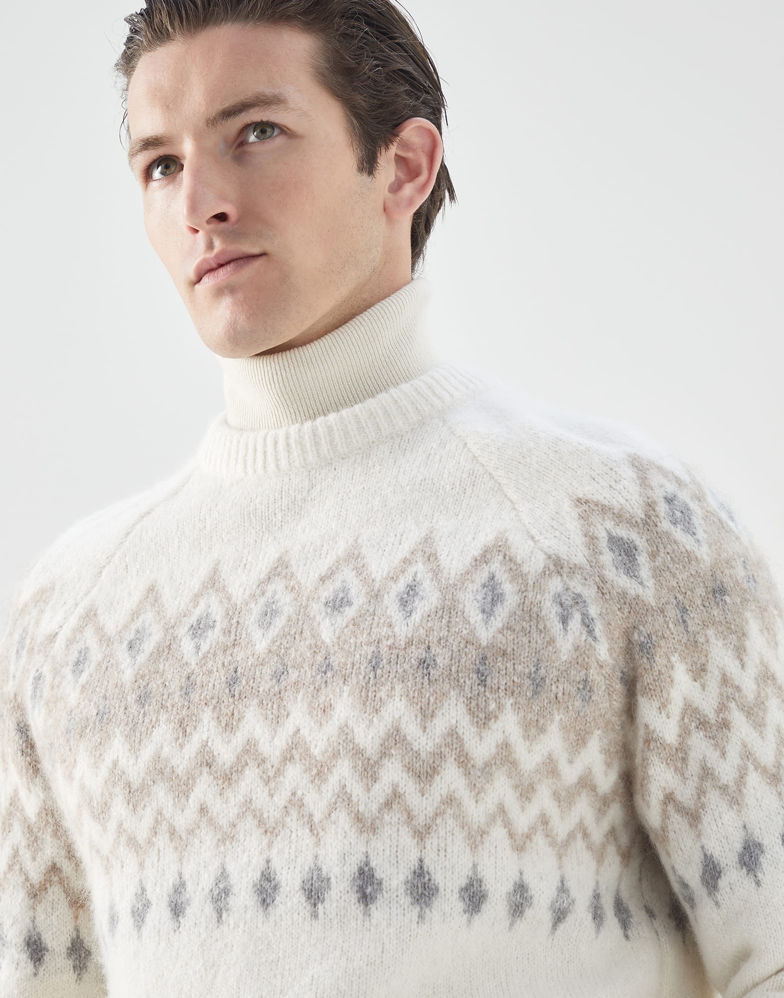 Jacquard sweater (232MSO504300) for Man | Brunello Cucinelli