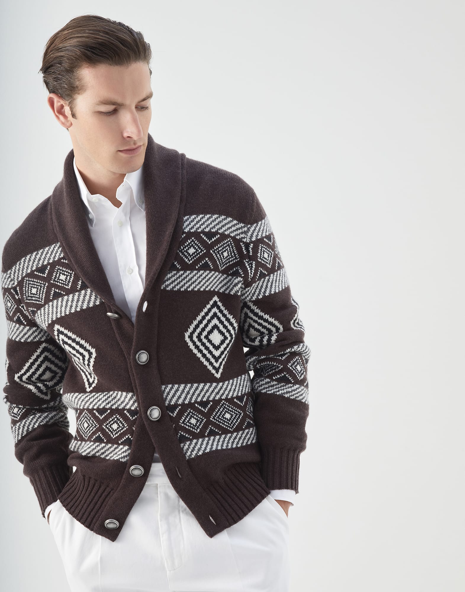Jacquard 2025 cardigan mens