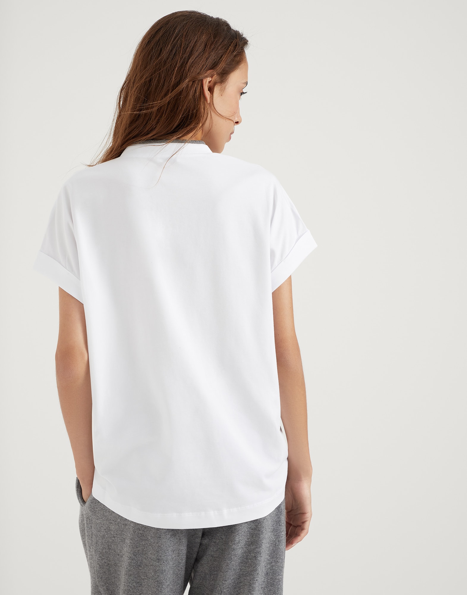 Jersey T-shirt (232M0T18BD222) for Woman | Brunello Cucinelli