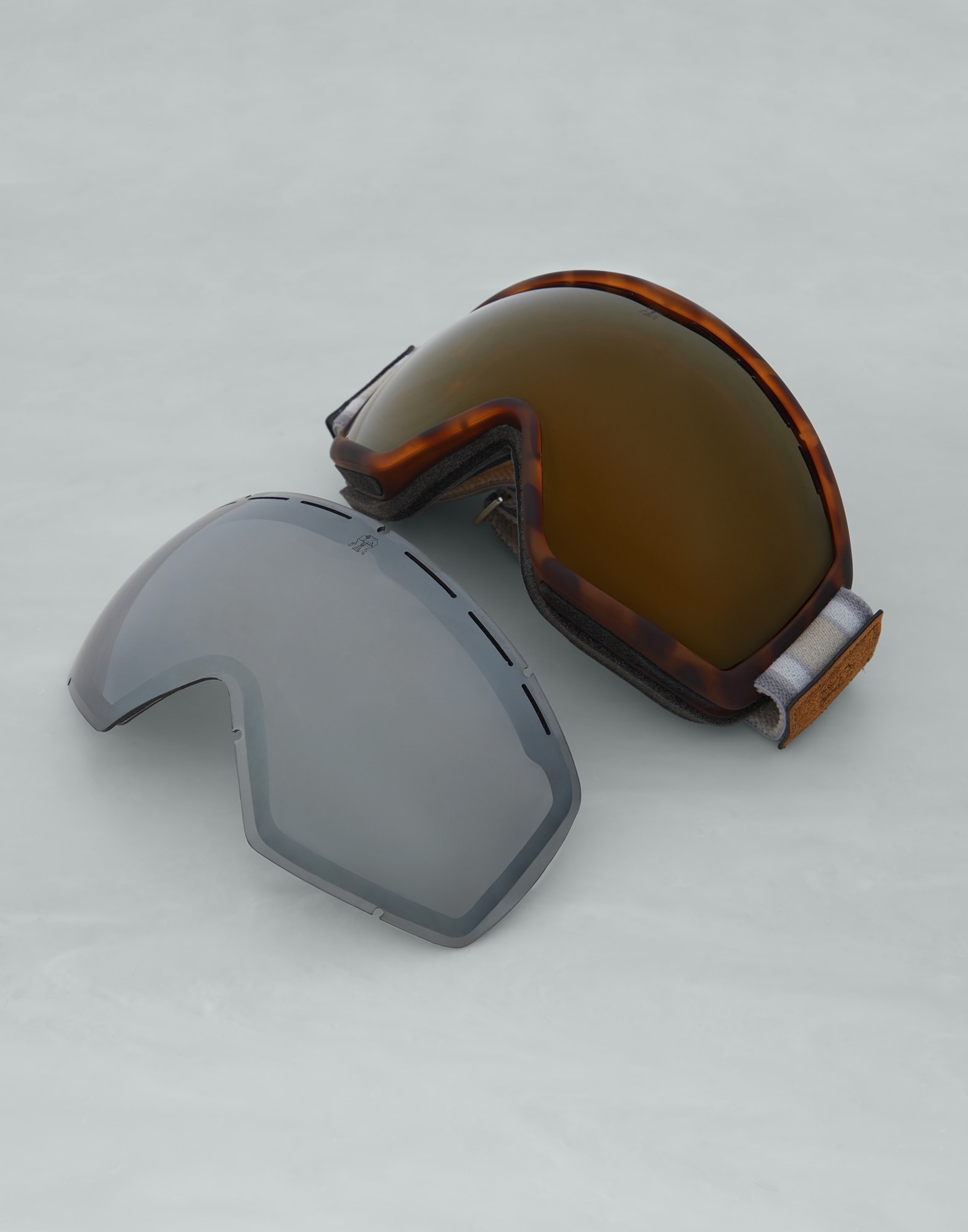 Aspen滑雪护目镜 龟棕色 眼镜 - Brunello Cucinelli