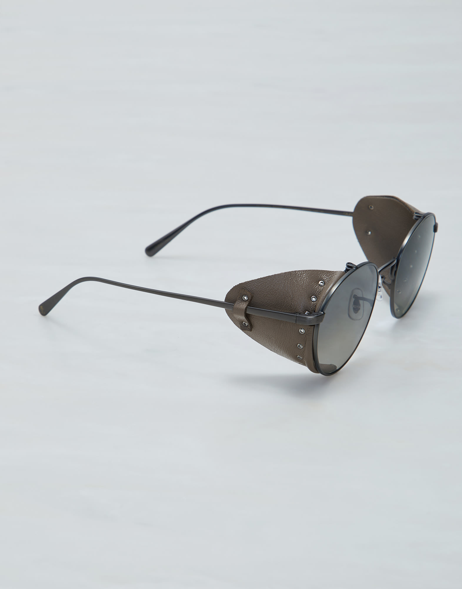 Ray ban on sale leather side shields