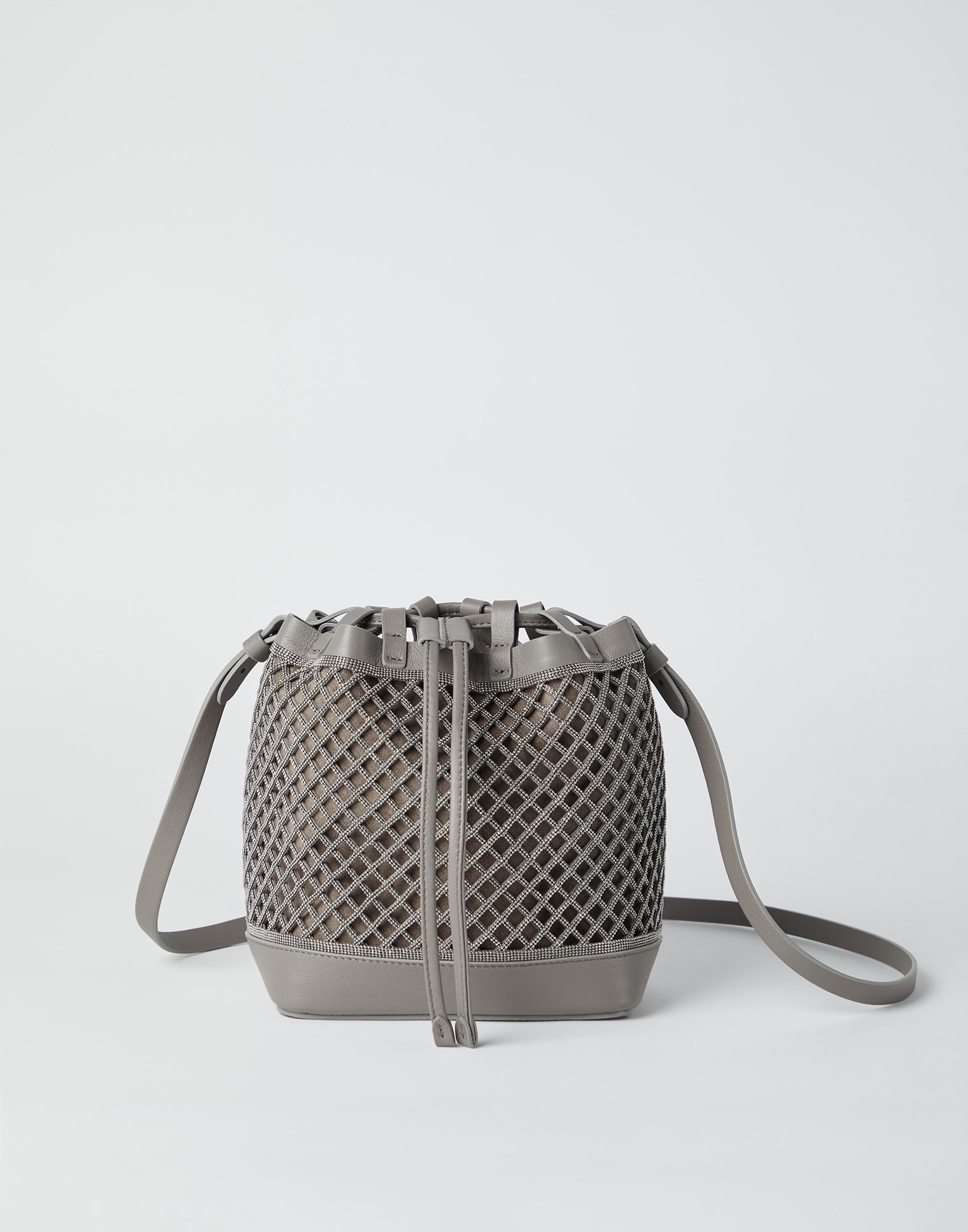 Grey bucket bag deals