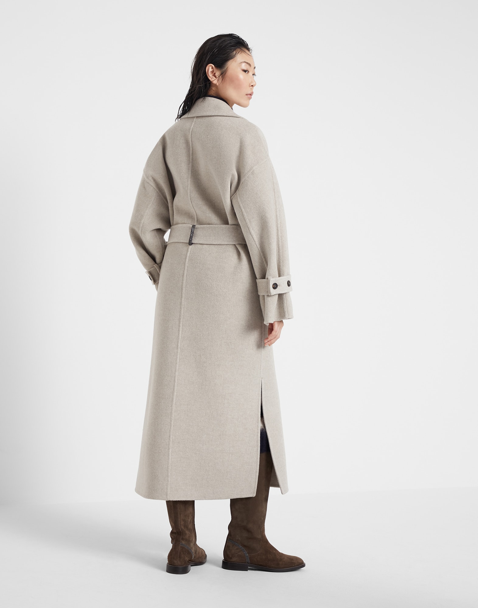 Handcrafted coat (232MD5329796) for Woman | Brunello Cucinelli