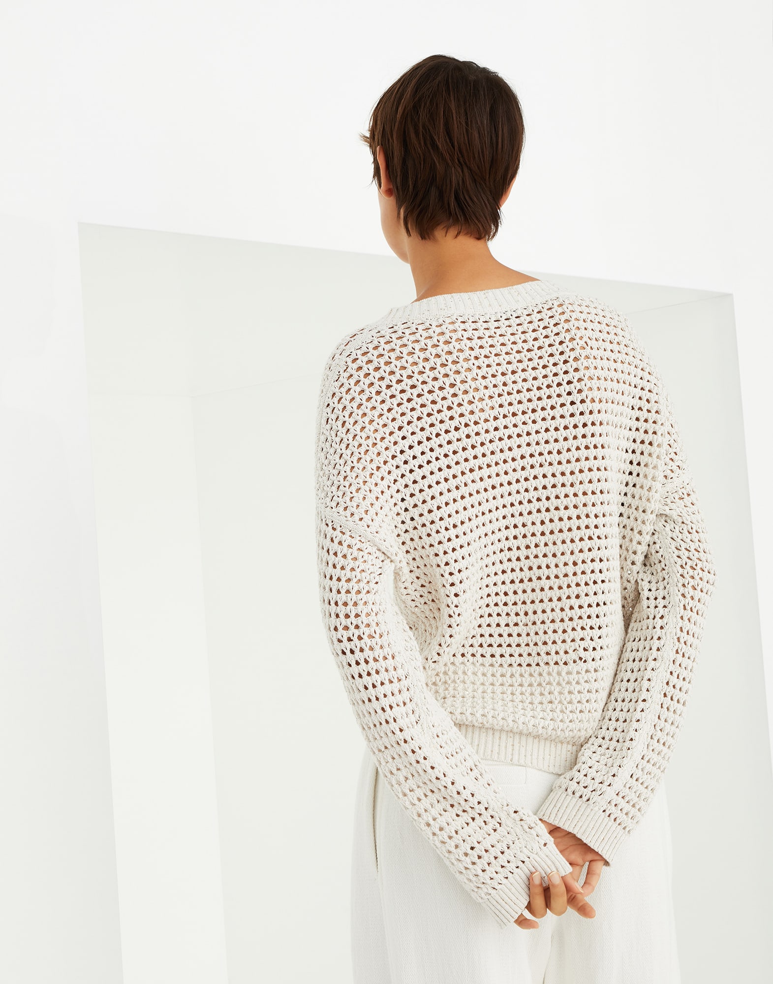 Dazzling Net sweater (241MDV796812CJ43005) for Woman | Brunello 