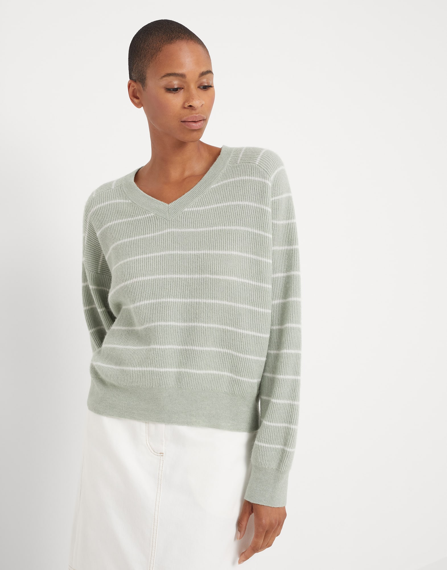 Alpaca and cotton sweater