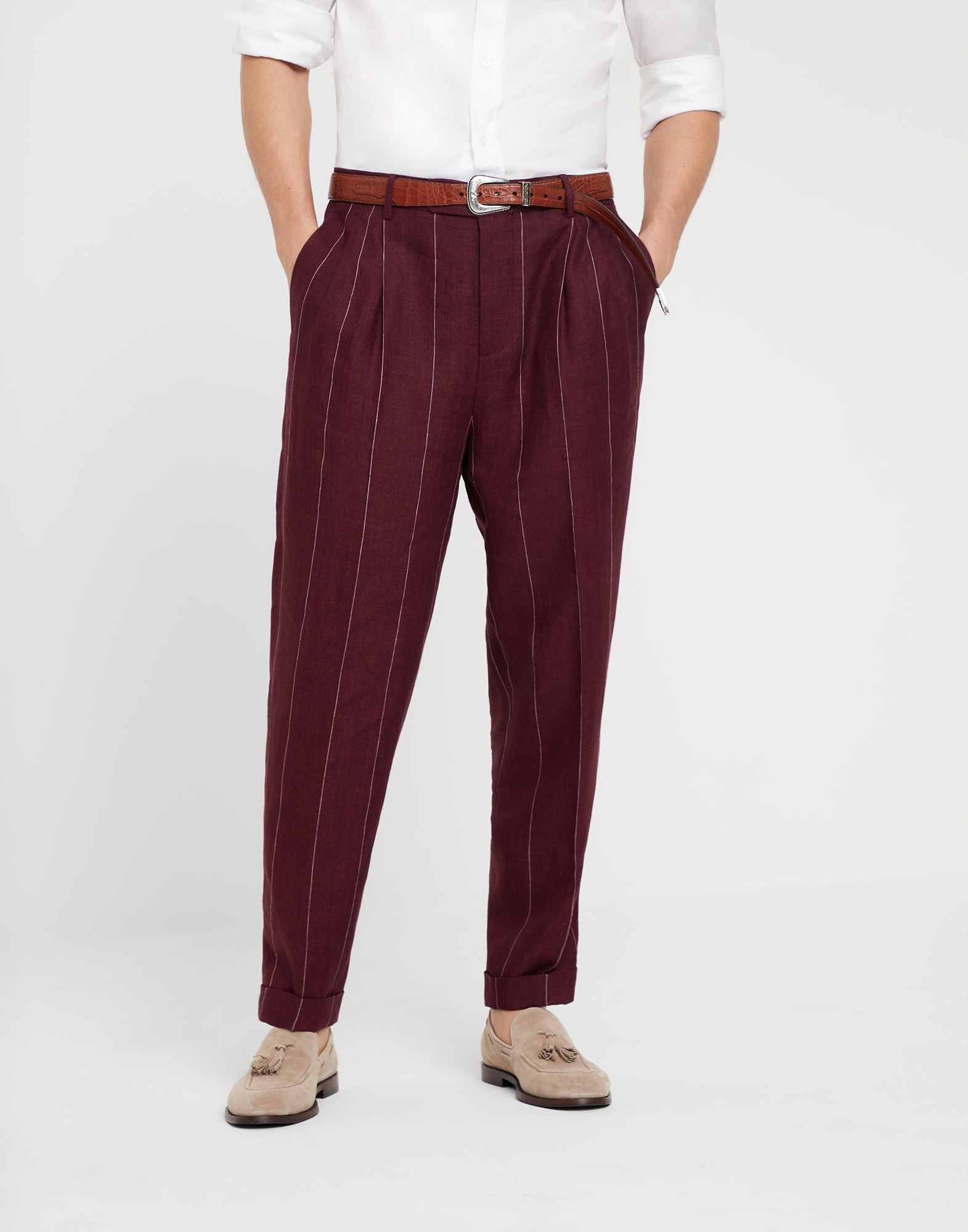 Easy fit trousers Red Man - Brunello Cucinelli