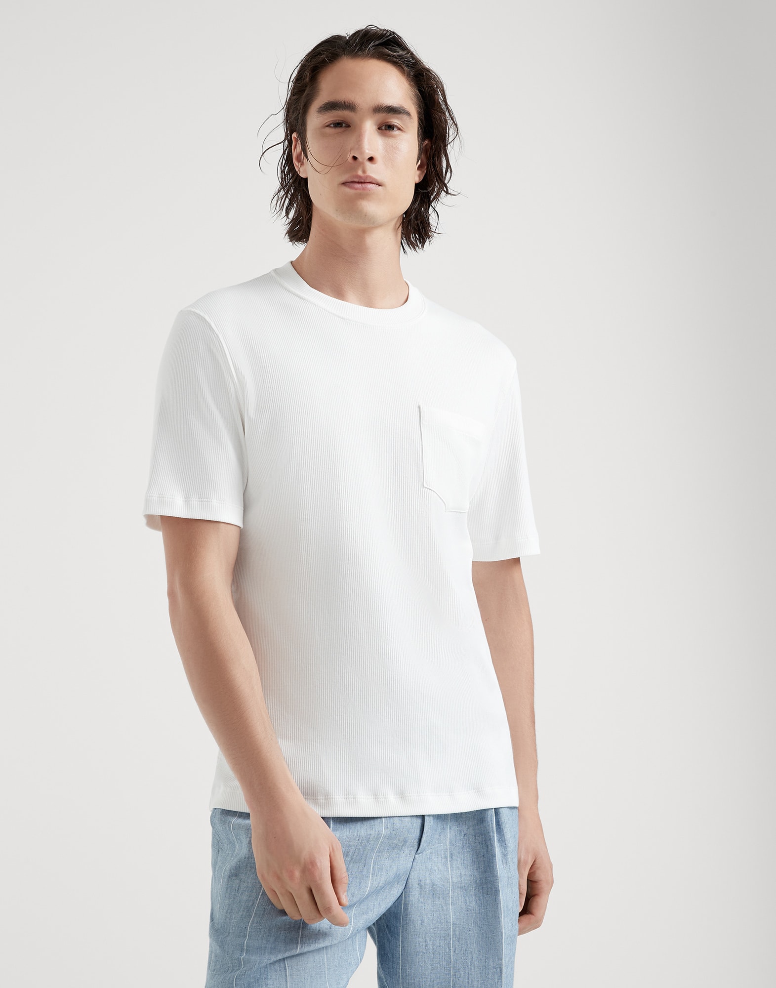 White round neck 2024 polo