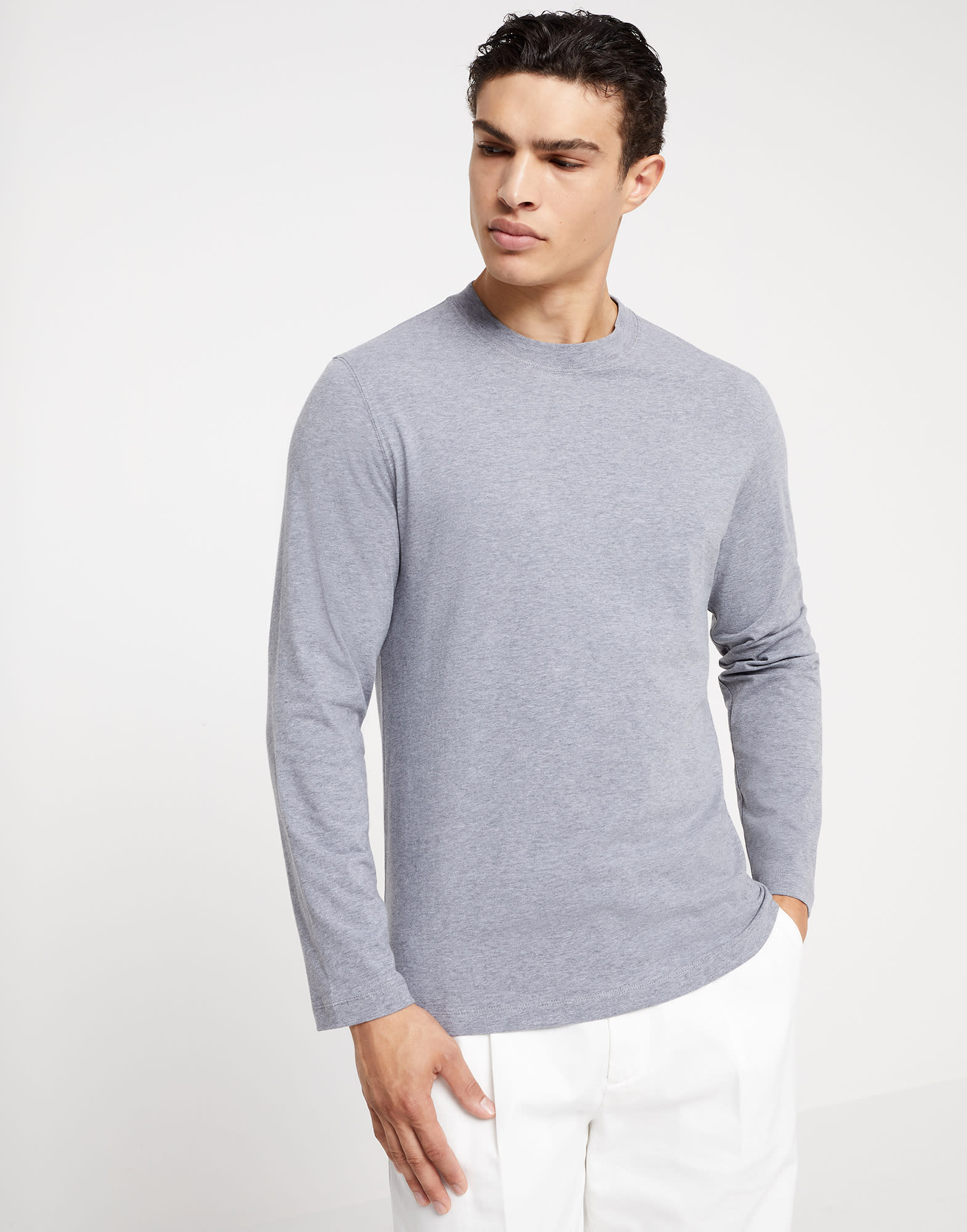 Long sleeve T-shirt Grey Man -
                        Brunello Cucinelli
                    