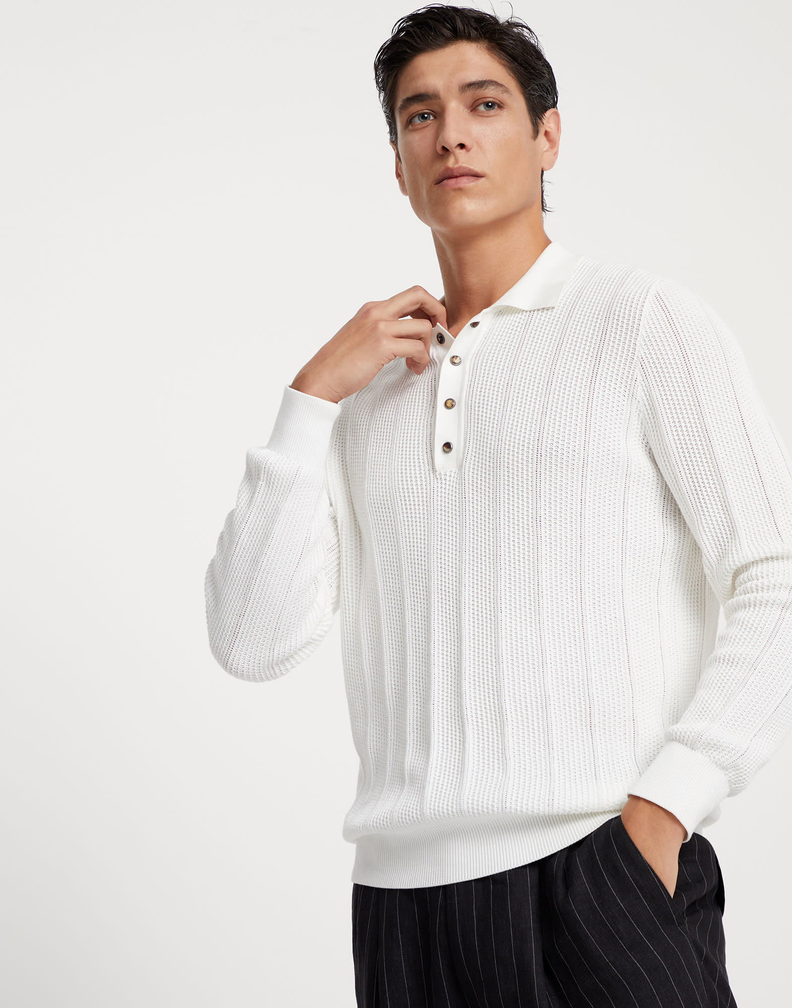 Polo-Style Sweater