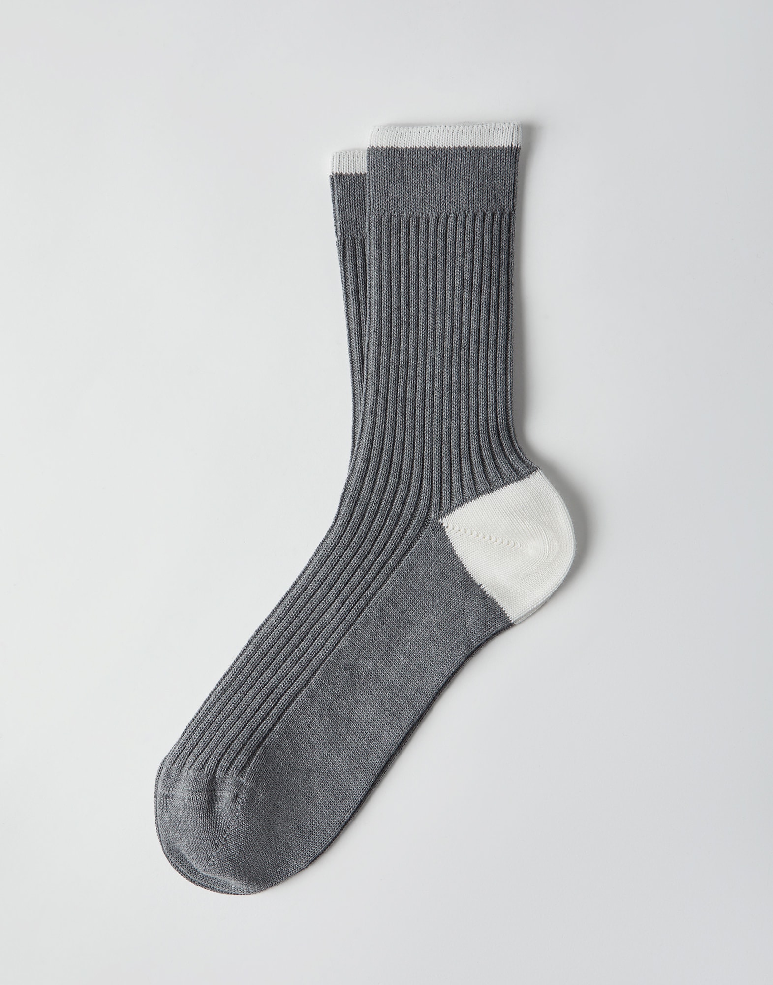 Calcetines de algodón Gris Hombre - Brunello Cucinelli