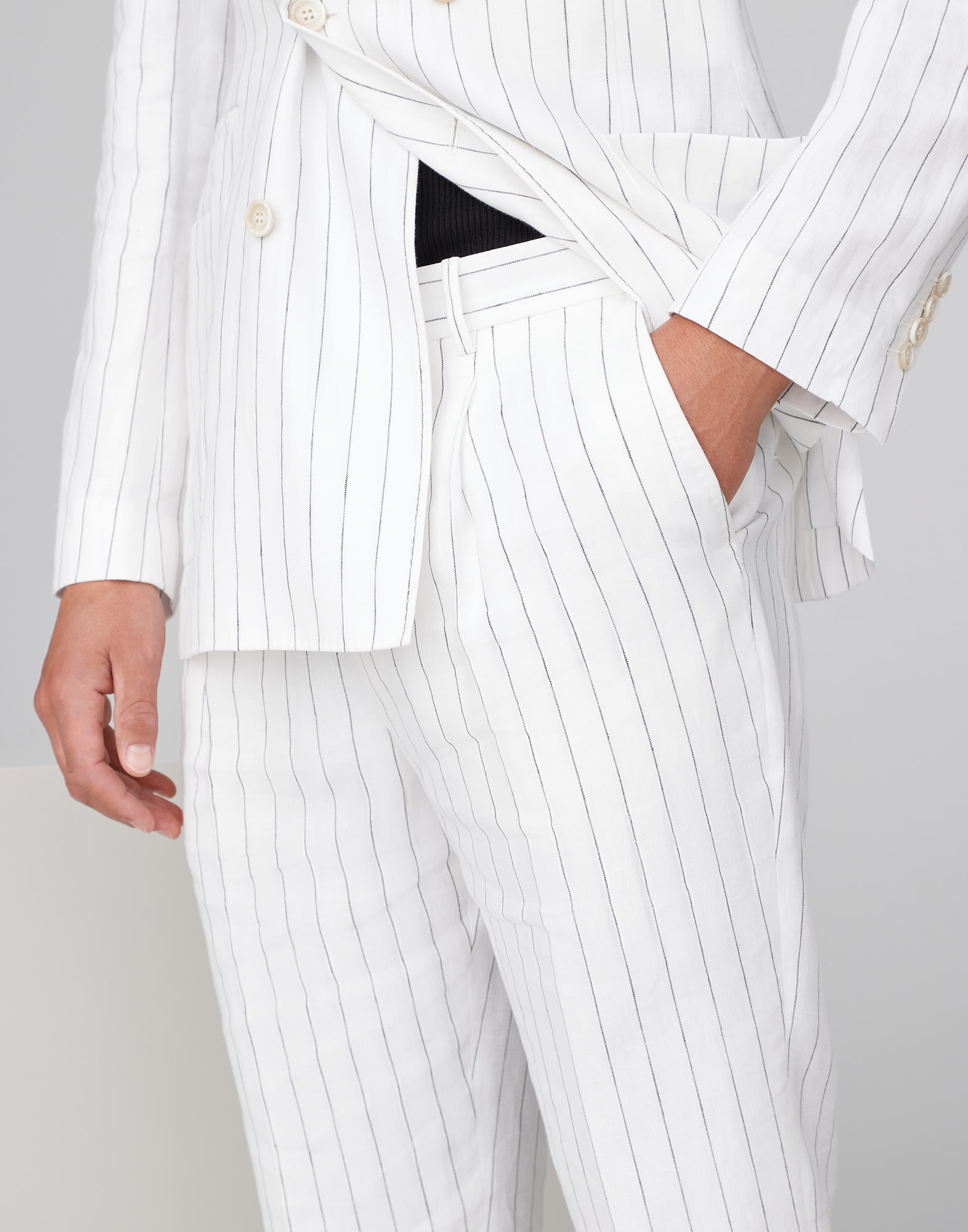 Chalk top stripe trousers
