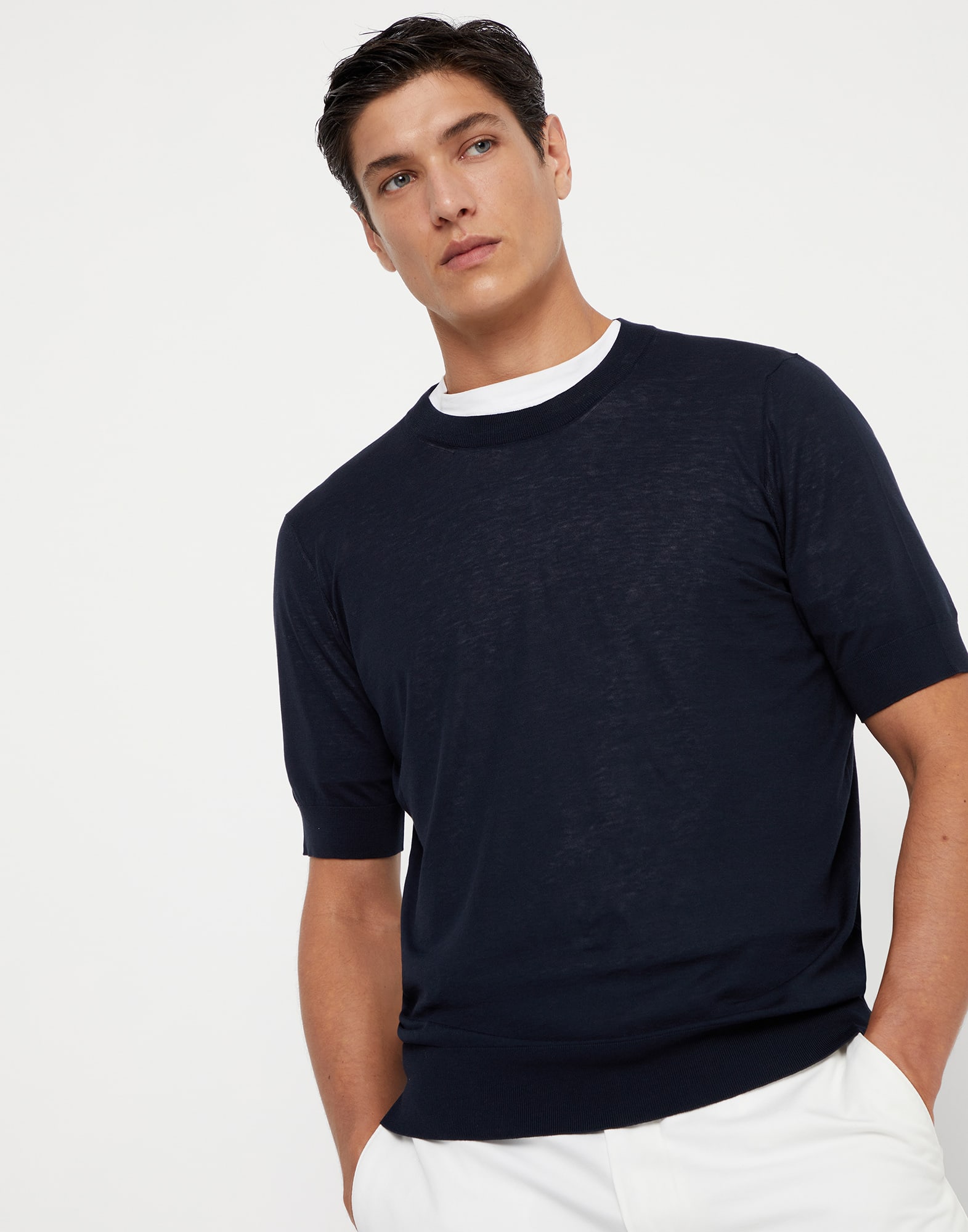 Silk knit hotsell t shirt