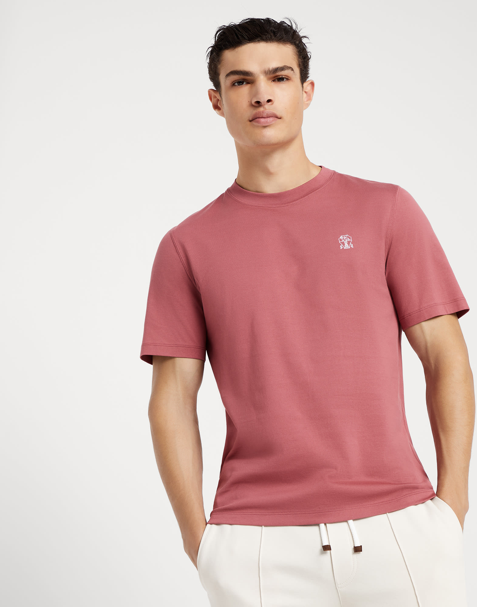 Camiseta de hombre Lacoste regular fit con detalle de la marca en el cuello  - Camisetas para hombre - Novedades 2024