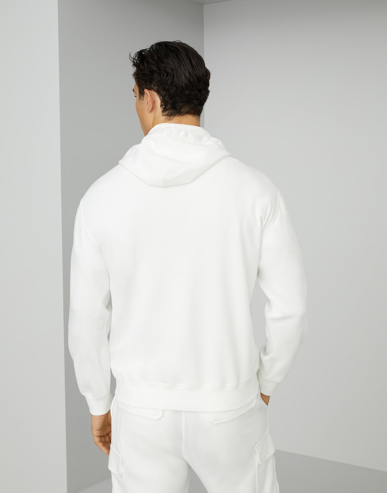 Sweatshirt with hood (241M0T359021G) for Man | Brunello Cucinelli