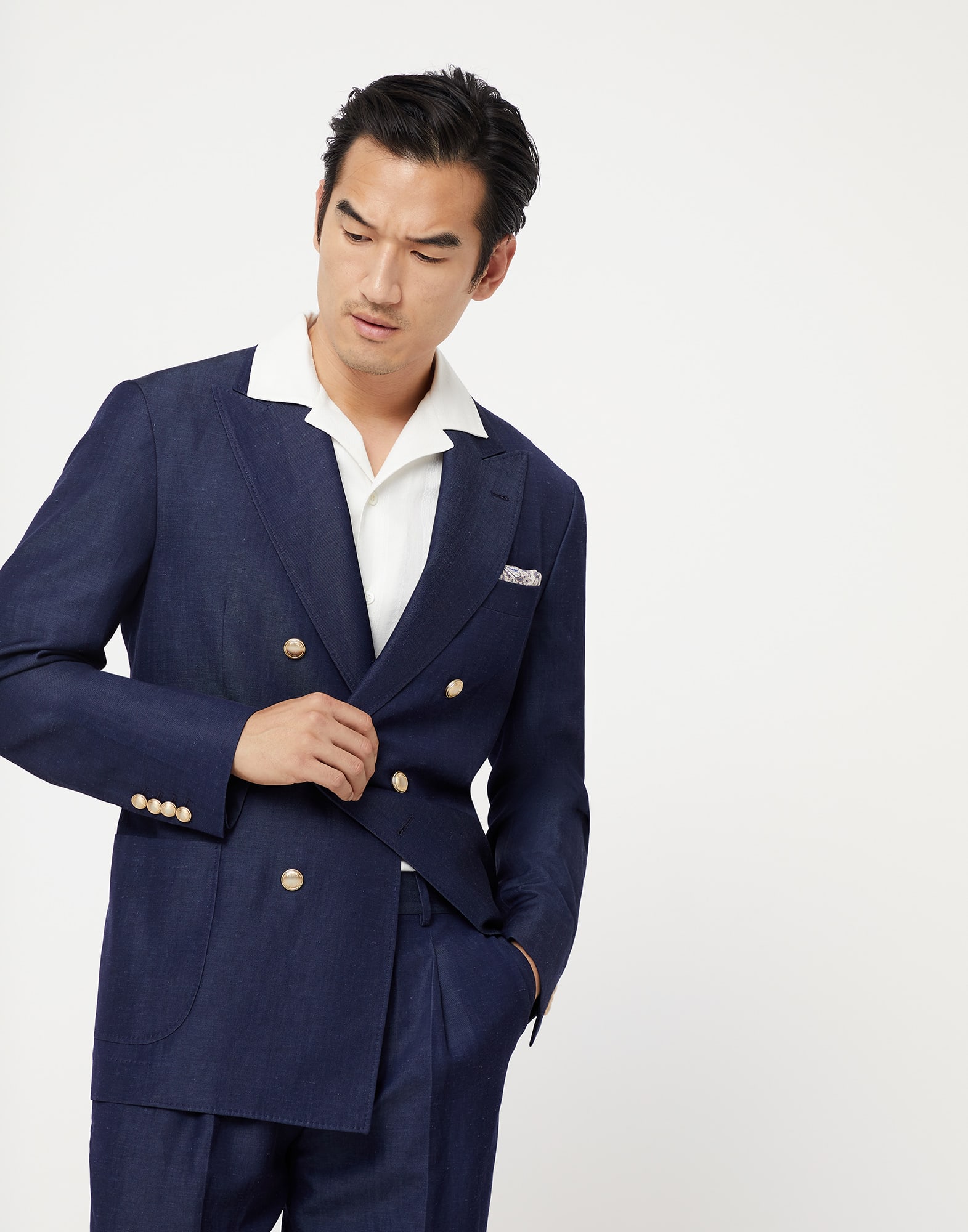 One and a half breasted jacket sale