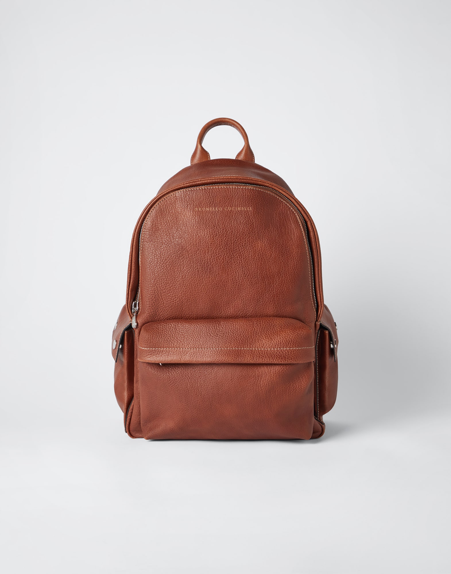 Calfskin backpack Copper Man - Brunello Cucinelli
