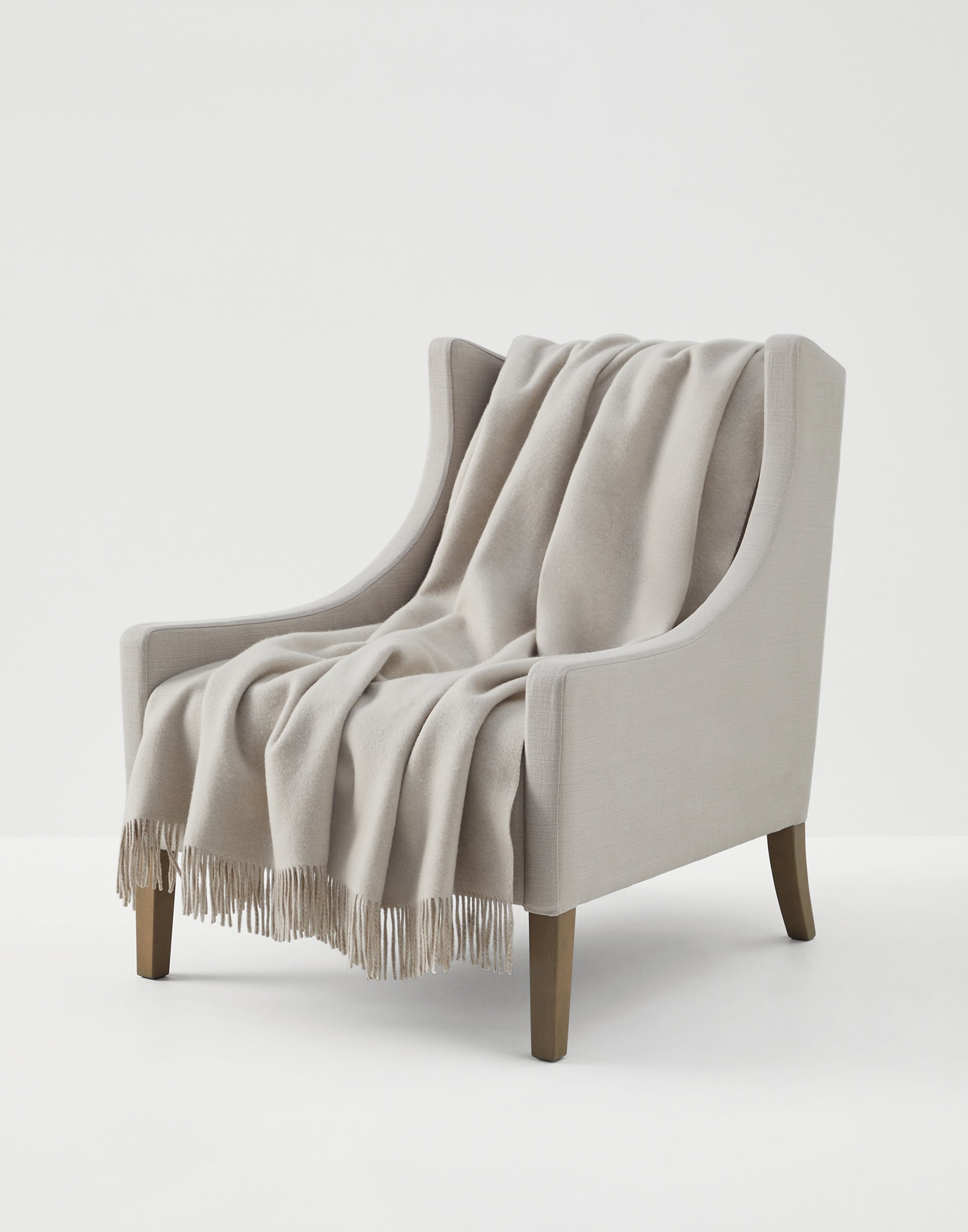Cashmere double cloth throw