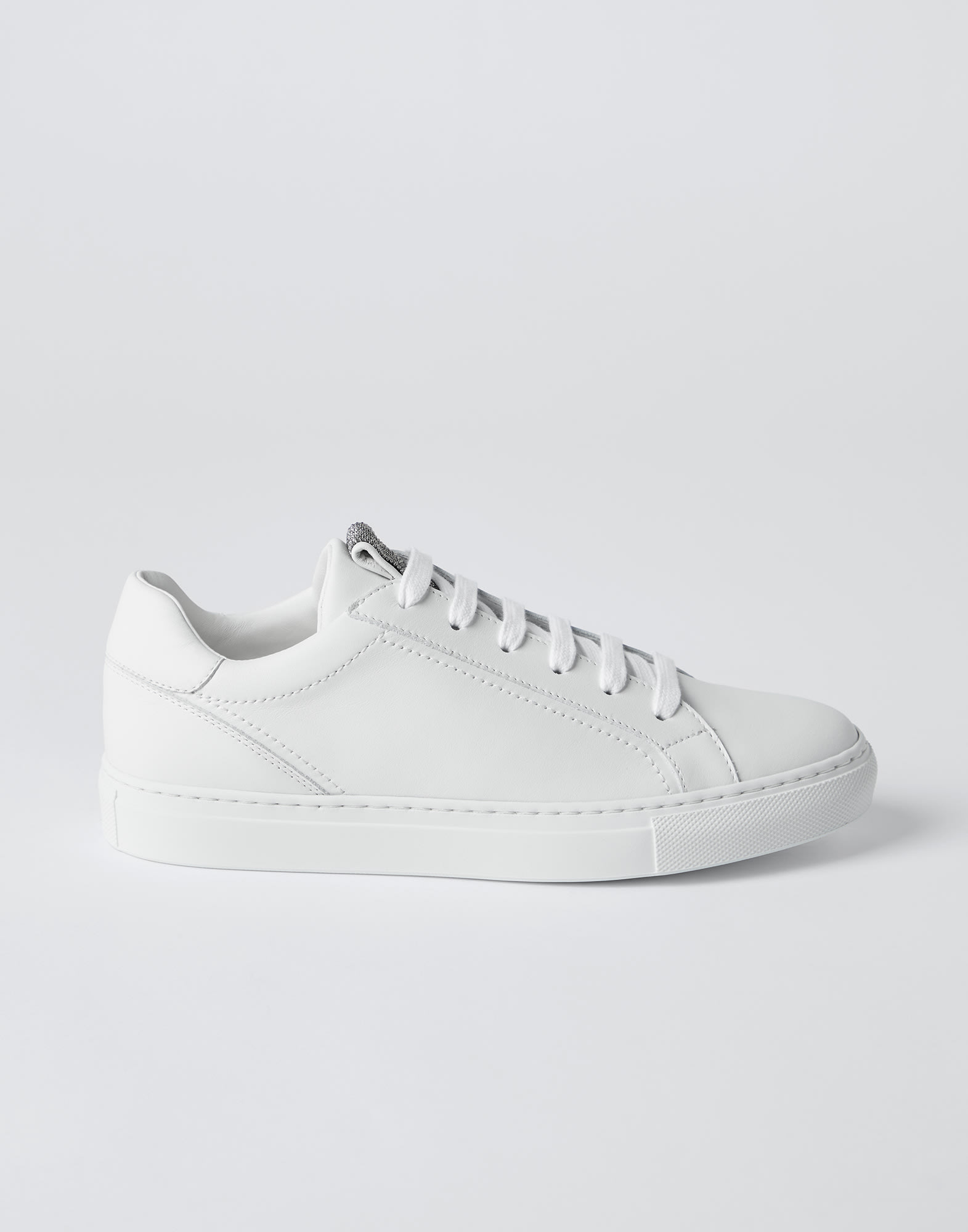 Sneakers with monili (241MZGSG2525) for Woman | Brunello Cucinelli