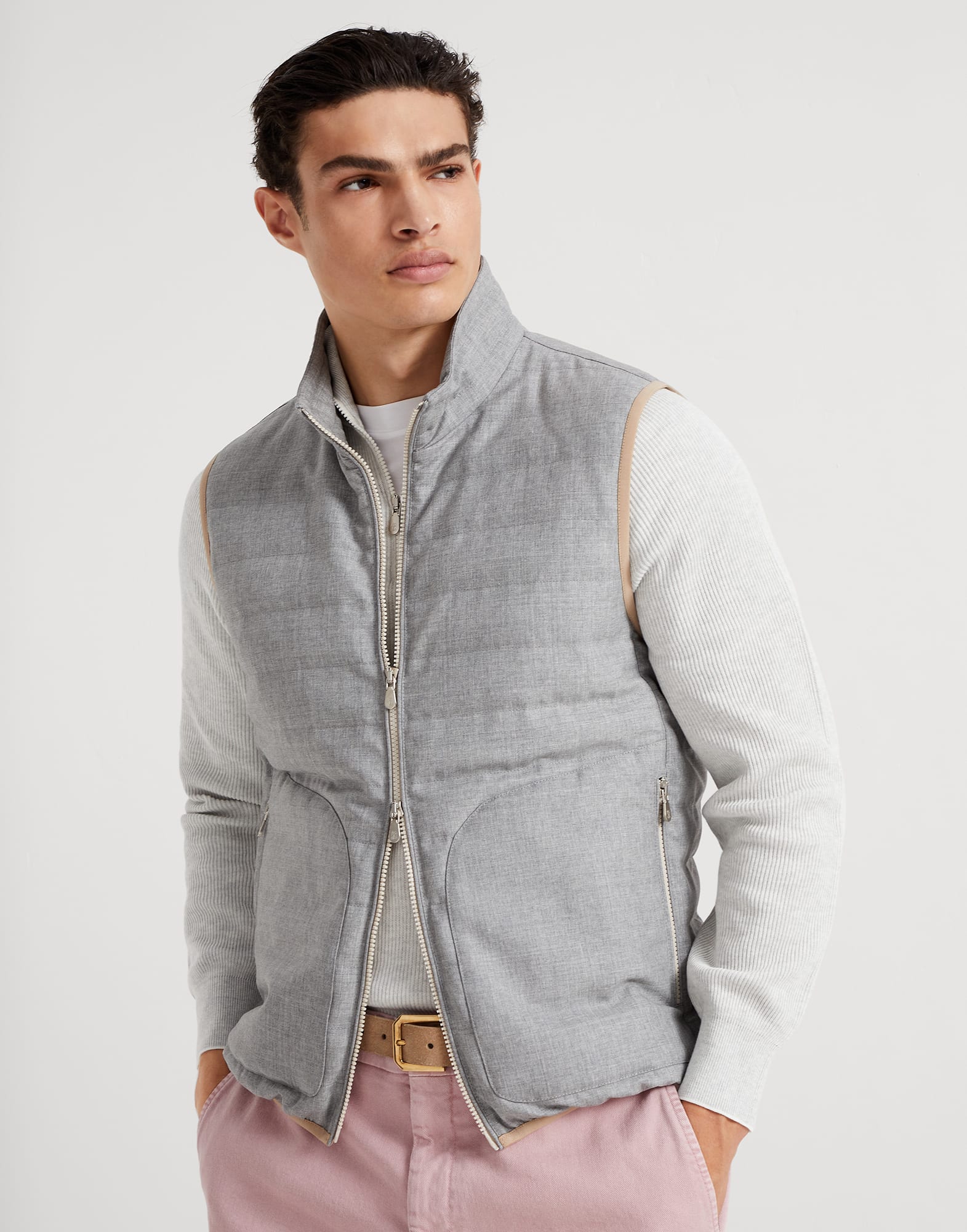 Thin down vest mens best sale