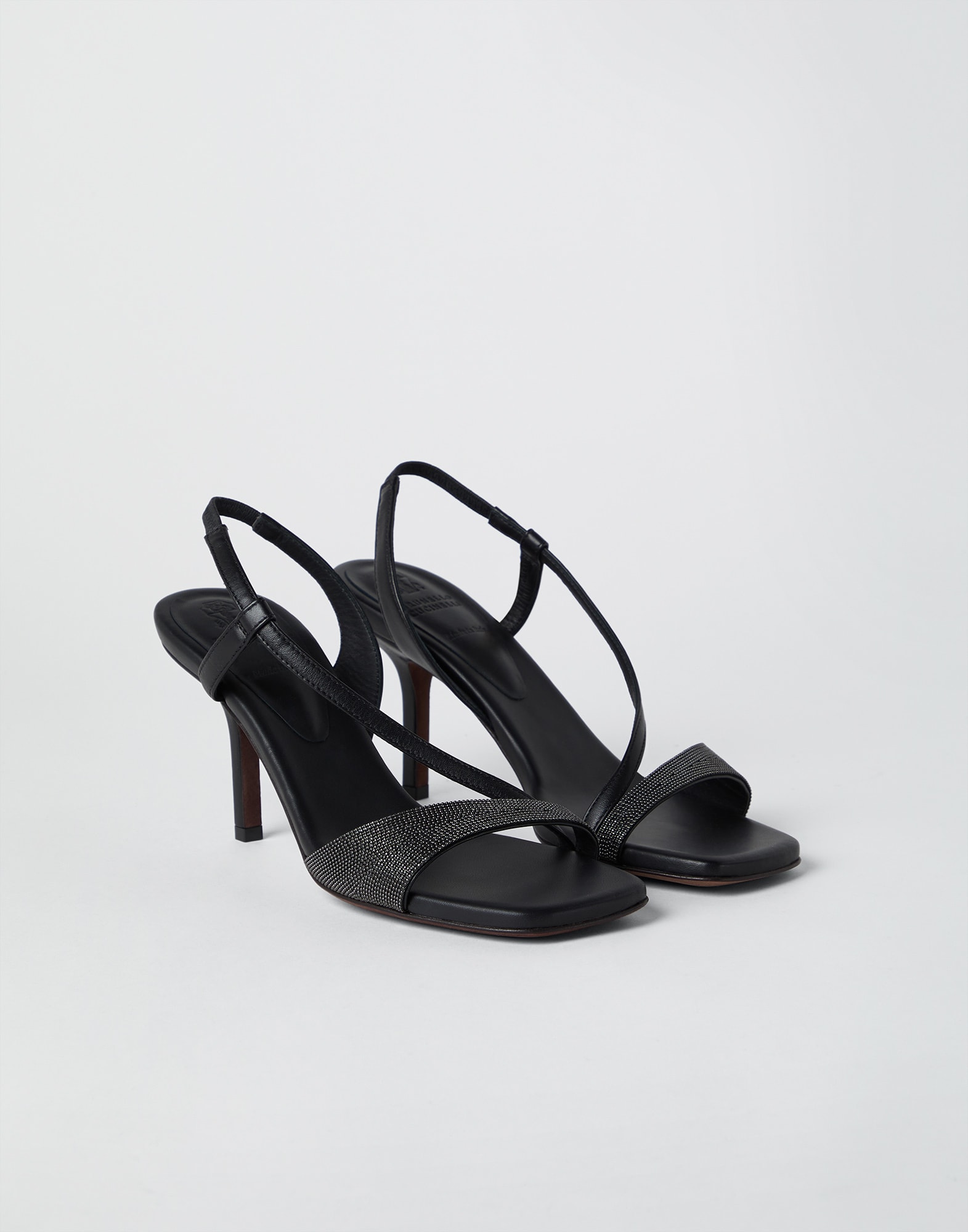 Zapatos de tacón con Monile Negro Mujer - Brunello Cucinelli