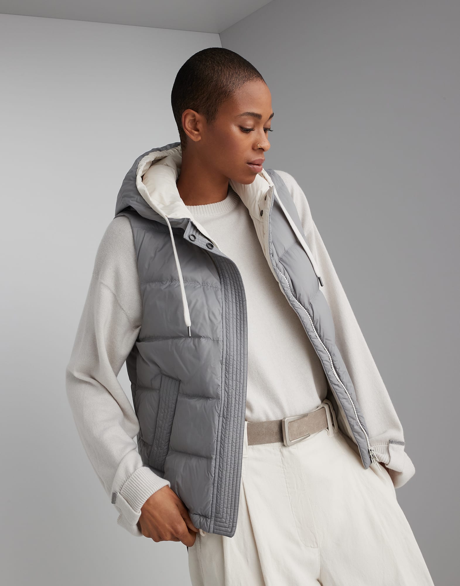 Brunello cucinelli sale puffer jacket