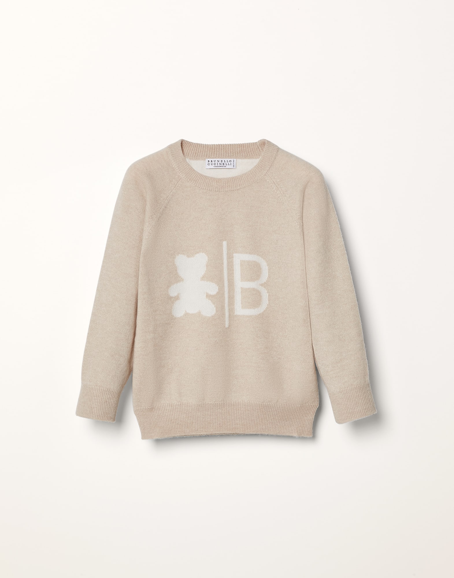 Cashmere Bernie sweatshirt Beige Baby - Brunello Cucinelli