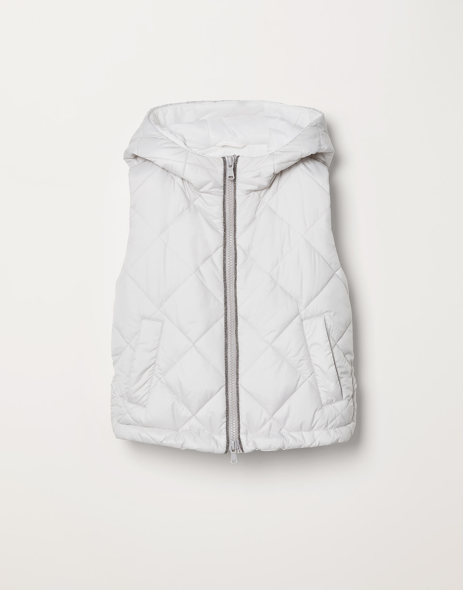 Nylon vest with padding White Girls - Brunello Cucinelli