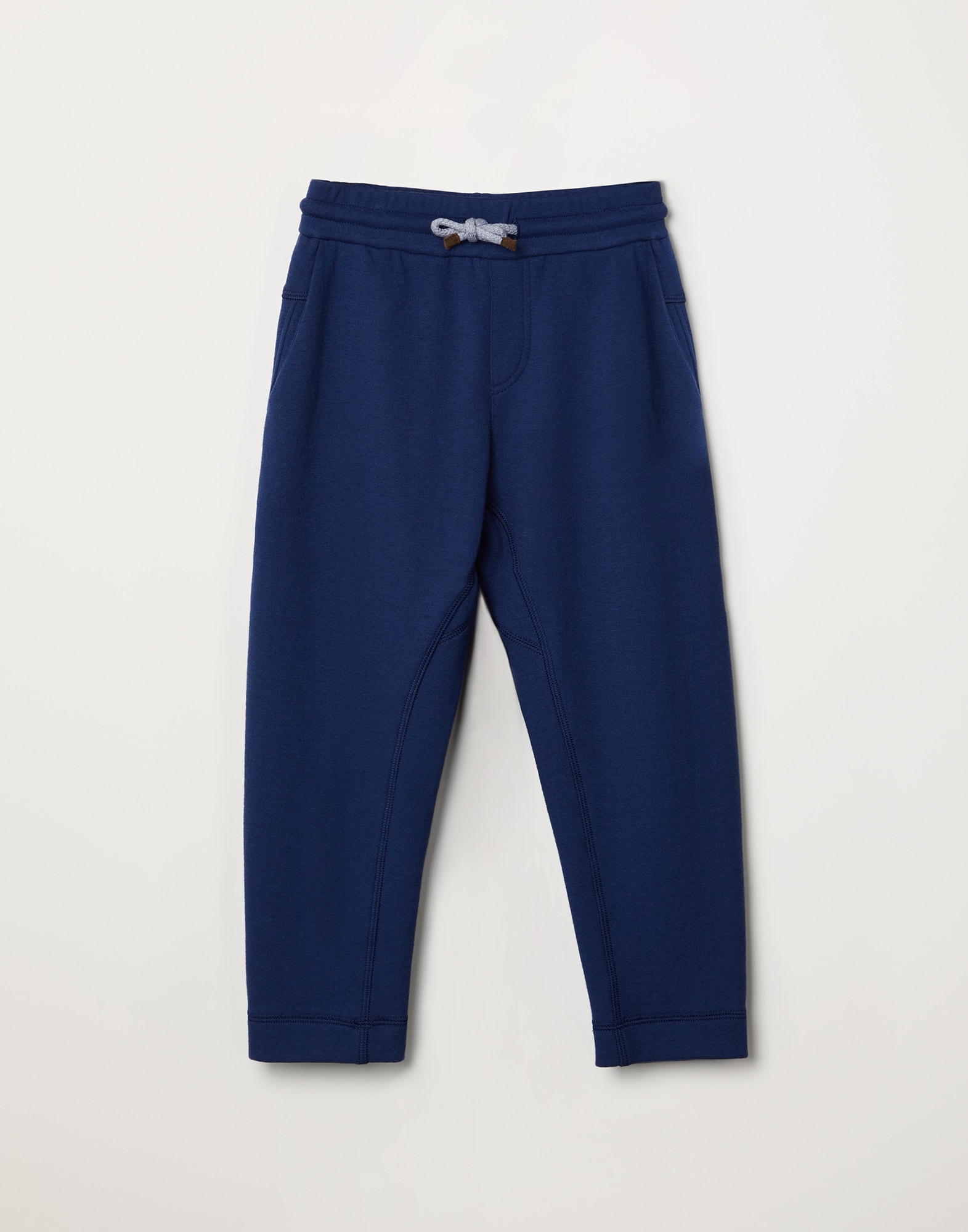 French terry trousers Blue Boys - Brunello Cucinelli