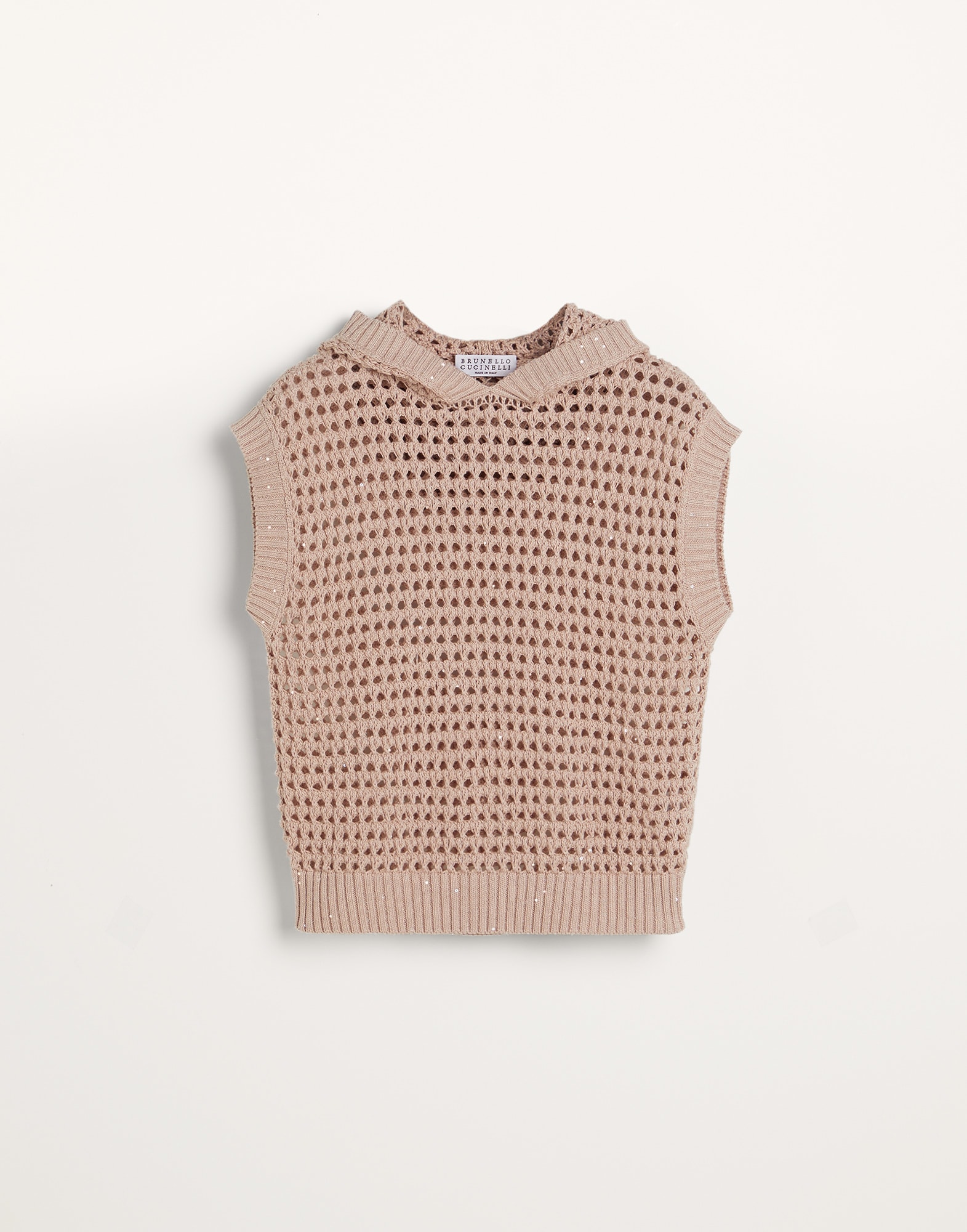 Dazzling Net sweater Pink Girls - Brunello Cucinelli