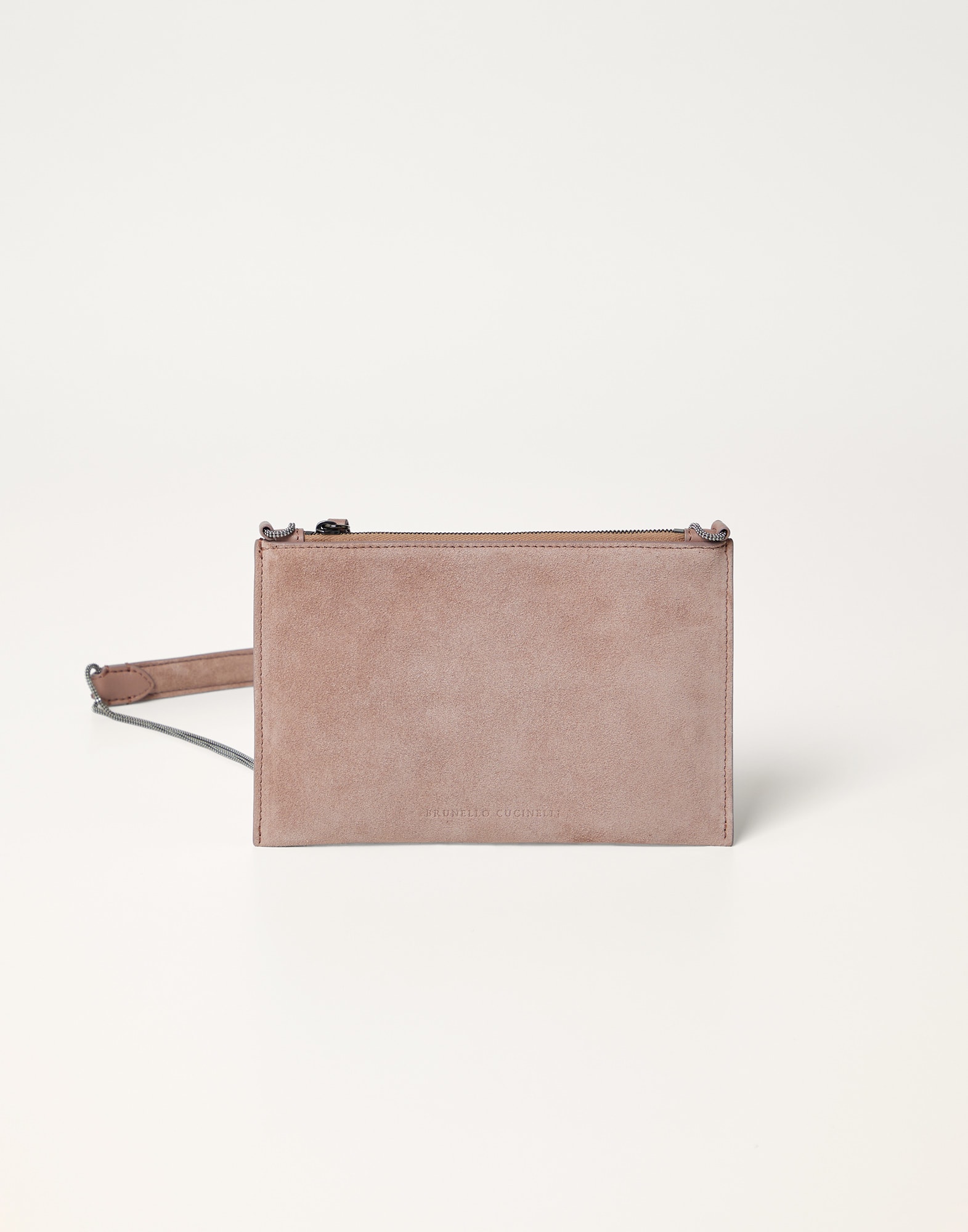Brown suede clutch sales bag
