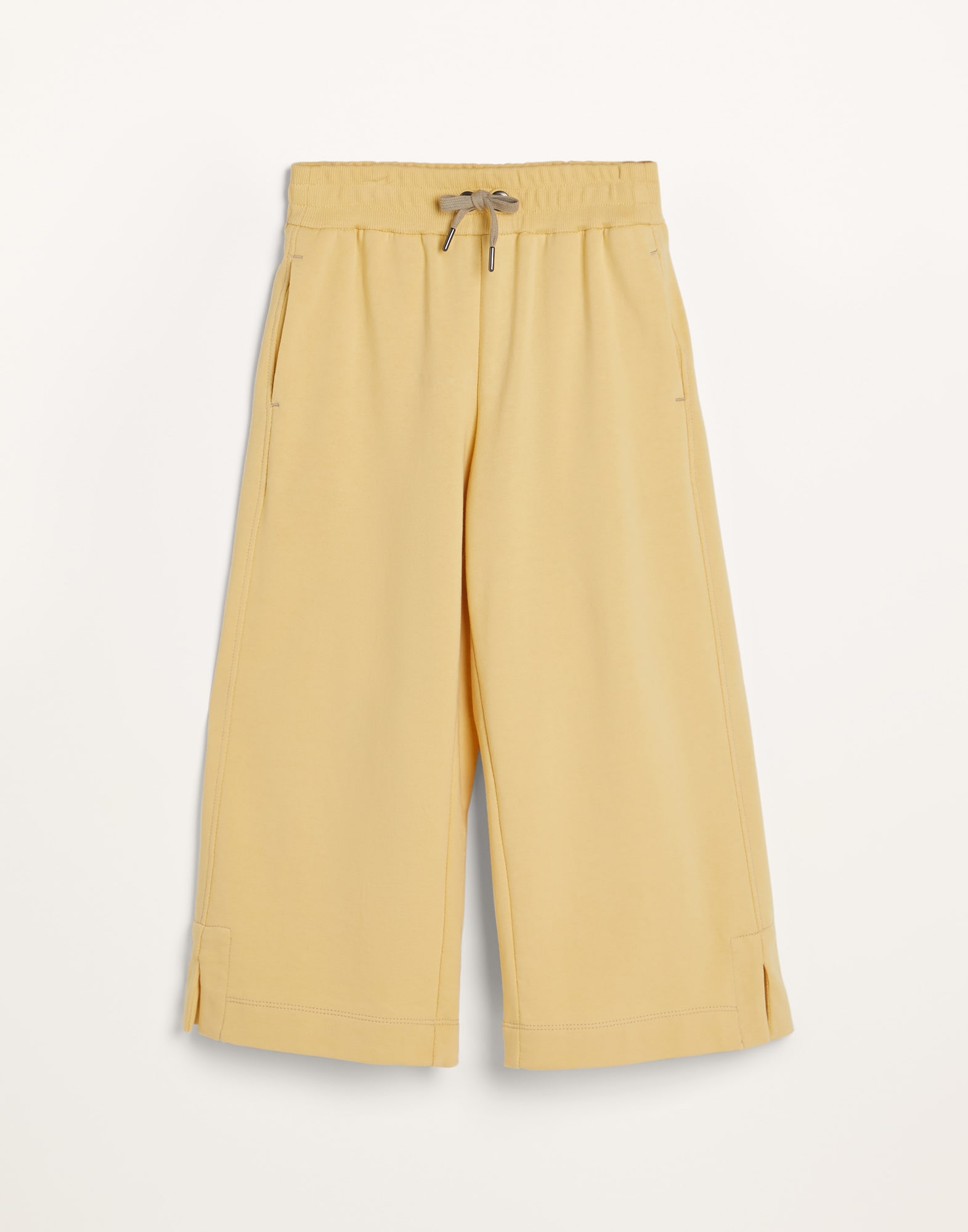 French terry trousers Yellow Girls - Brunello Cucinelli