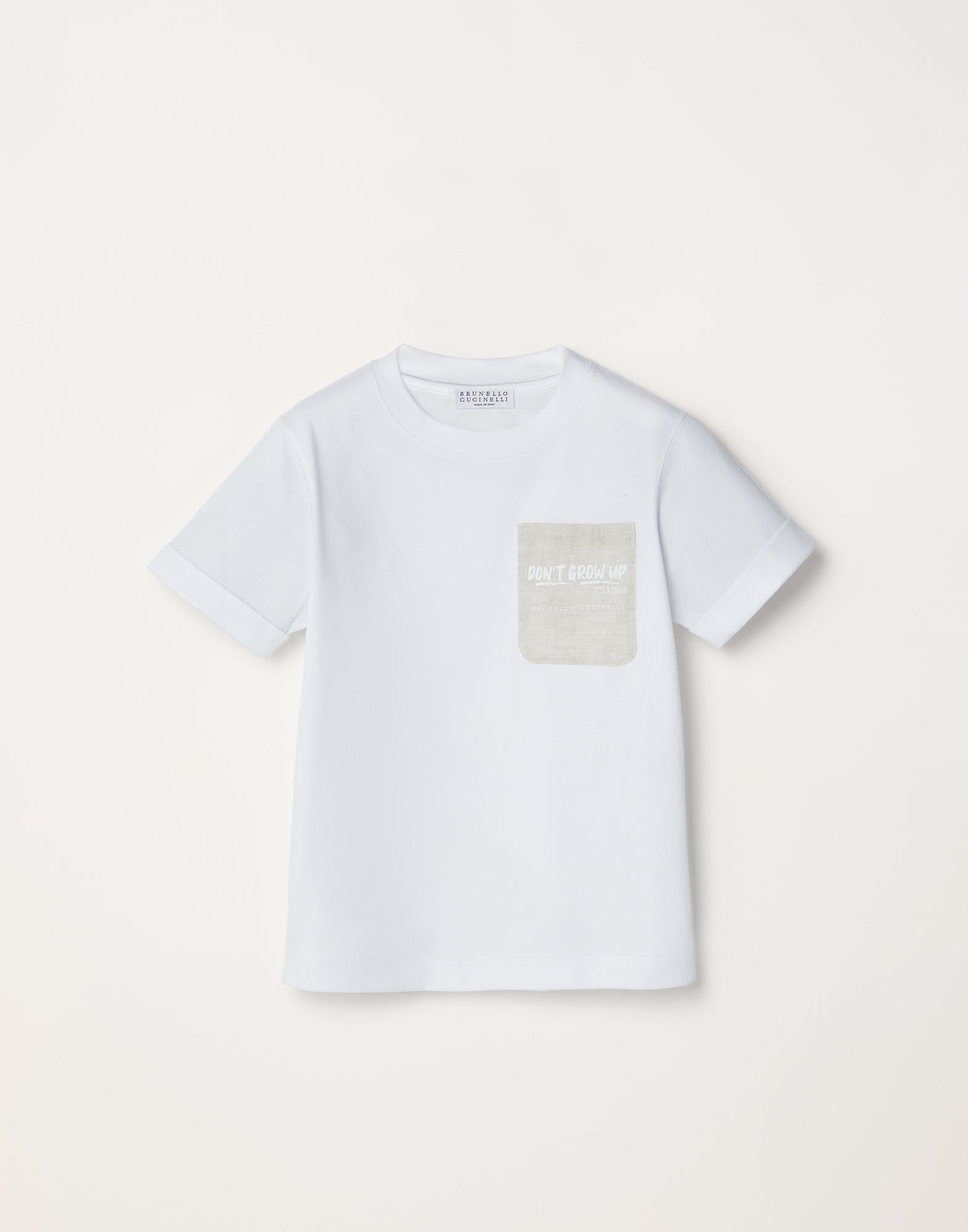 Pajama T-shirt White Baby - Brunello Cucinelli