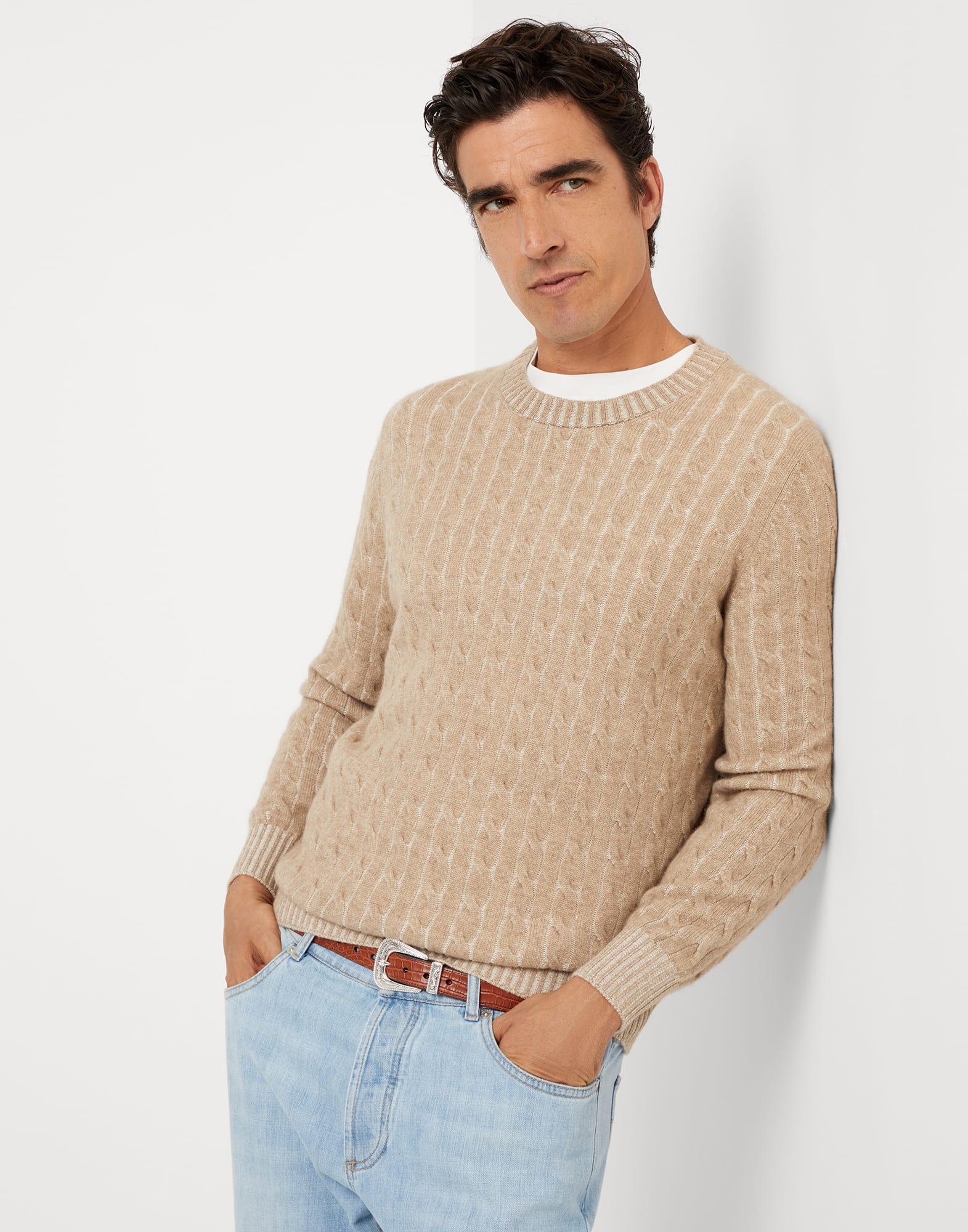 Vanisé sweater Brown Man - Brunello Cucinelli