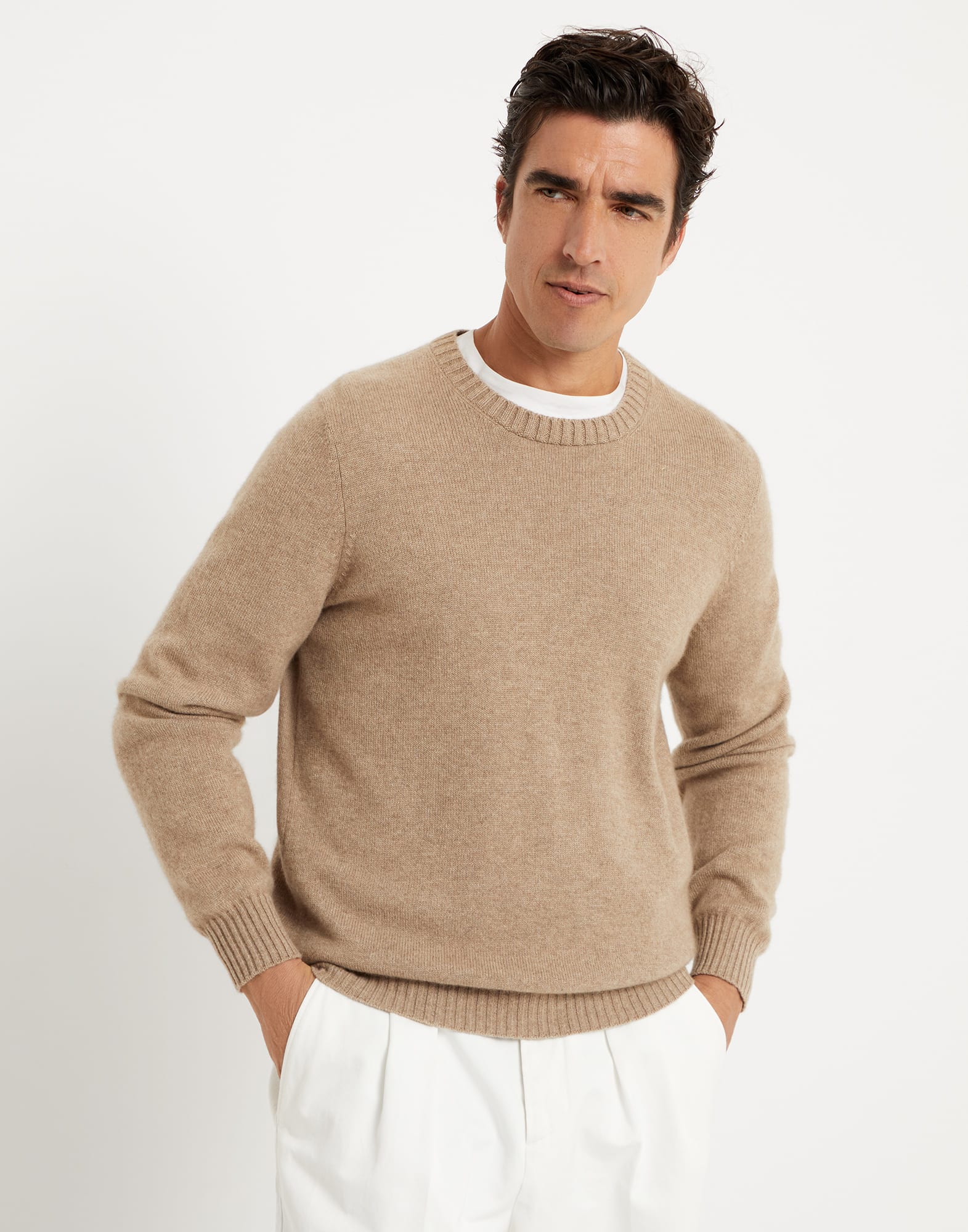 Cashmere sweater Brown Man - Brunello Cucinelli