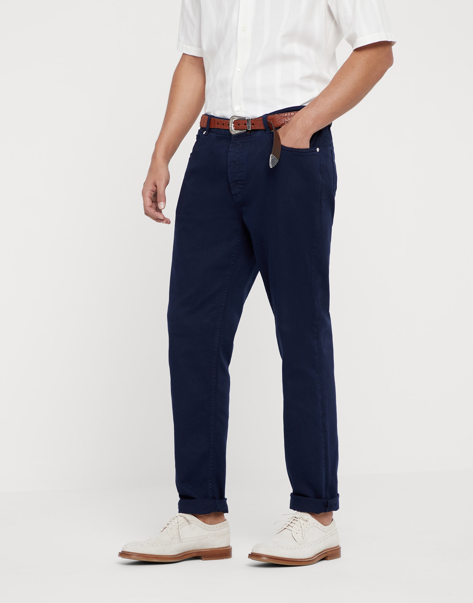 Denim Five-Pocket Trousers