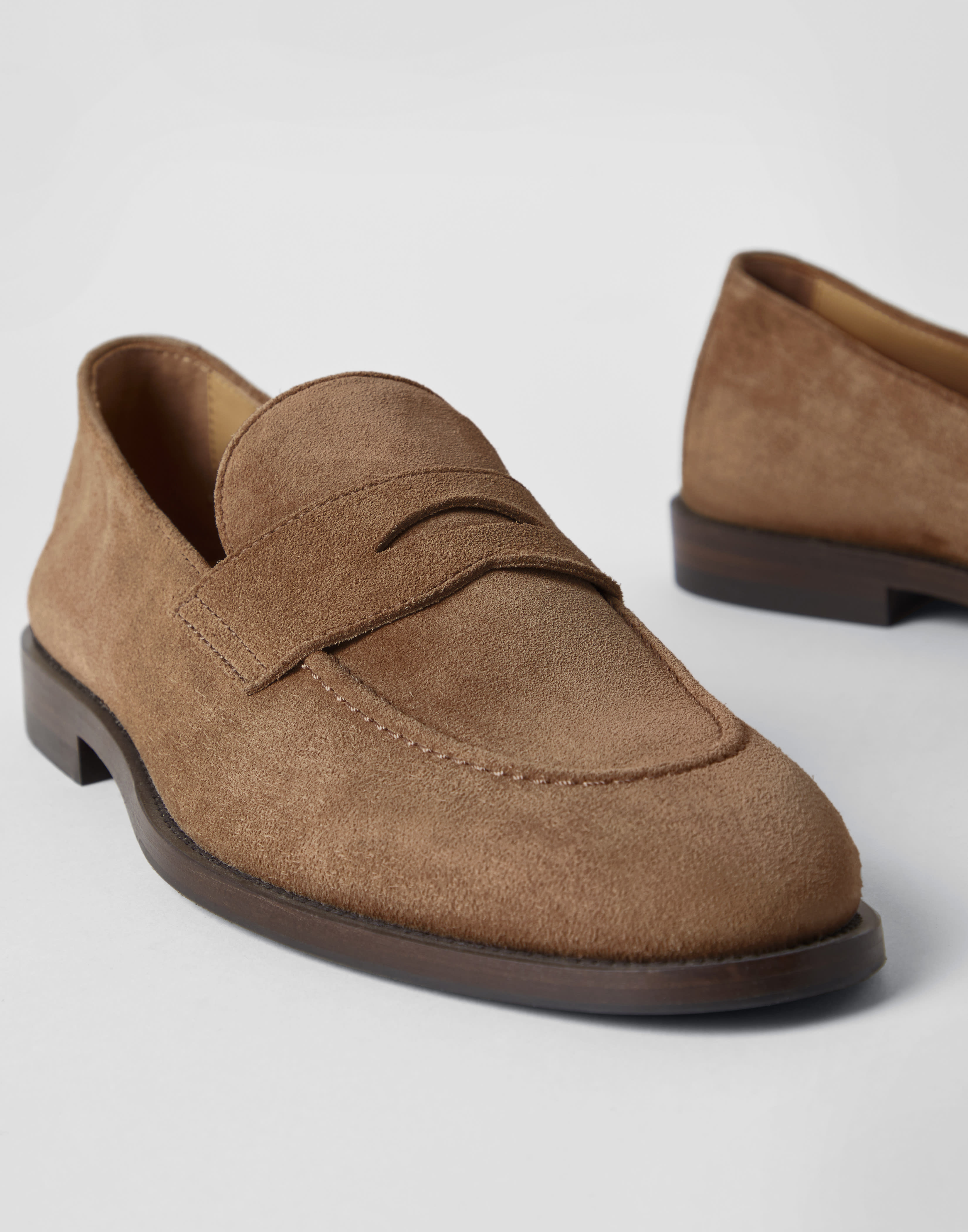 Penny Loafers Beige Homme - Brunello Cucinelli