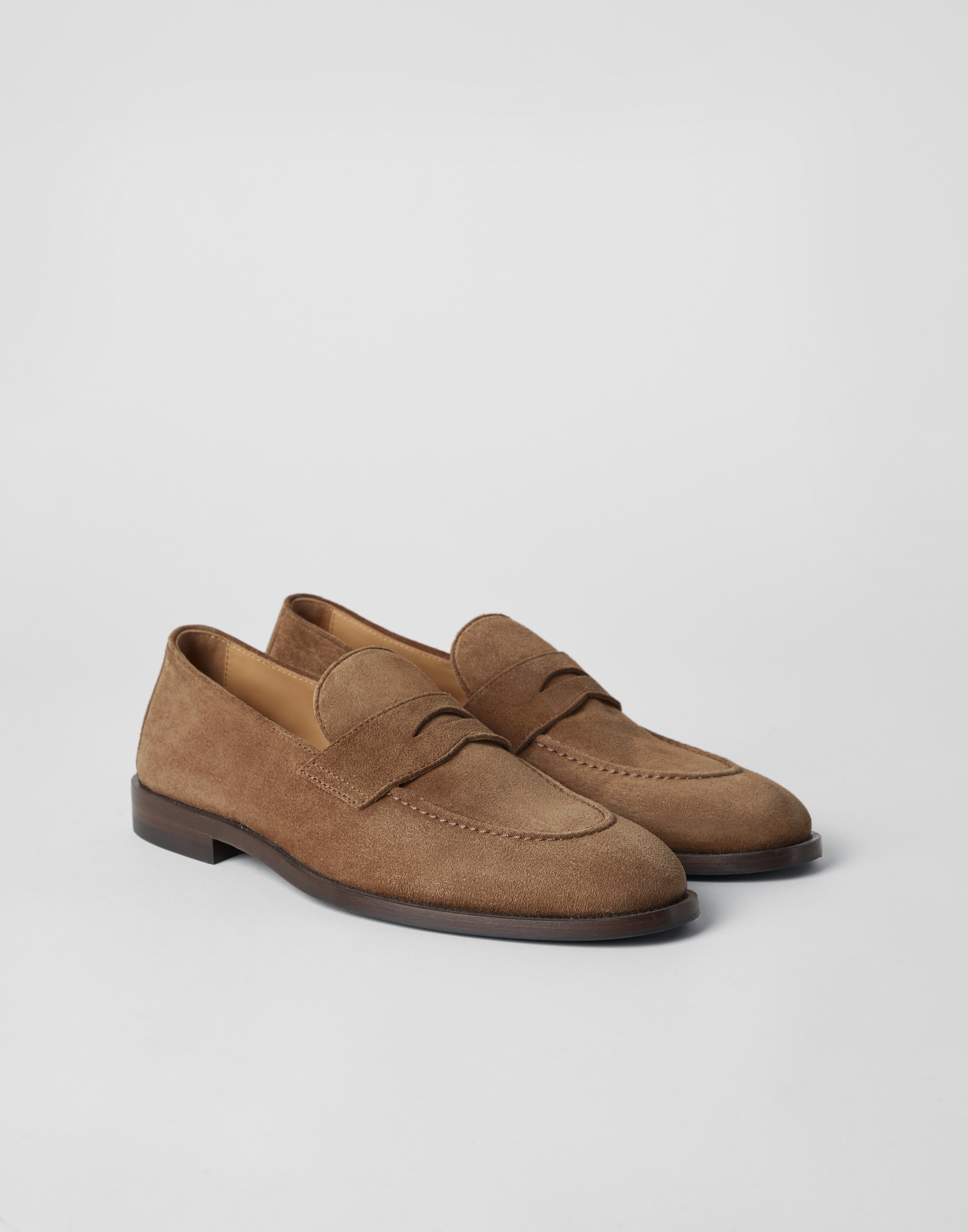 Penny Loafers Beige Homme - Brunello Cucinelli