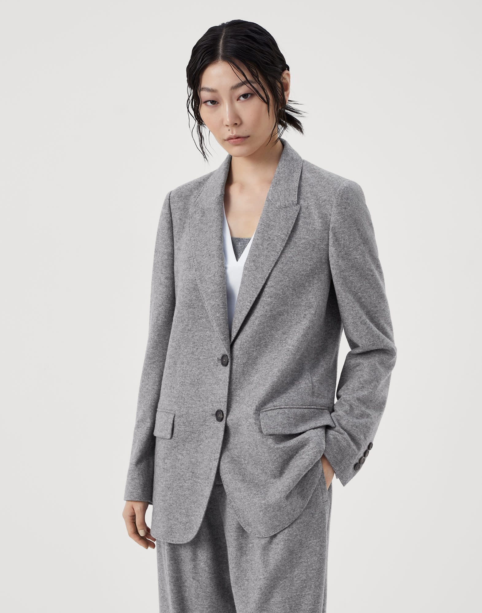 Womens sales cashmere blazer