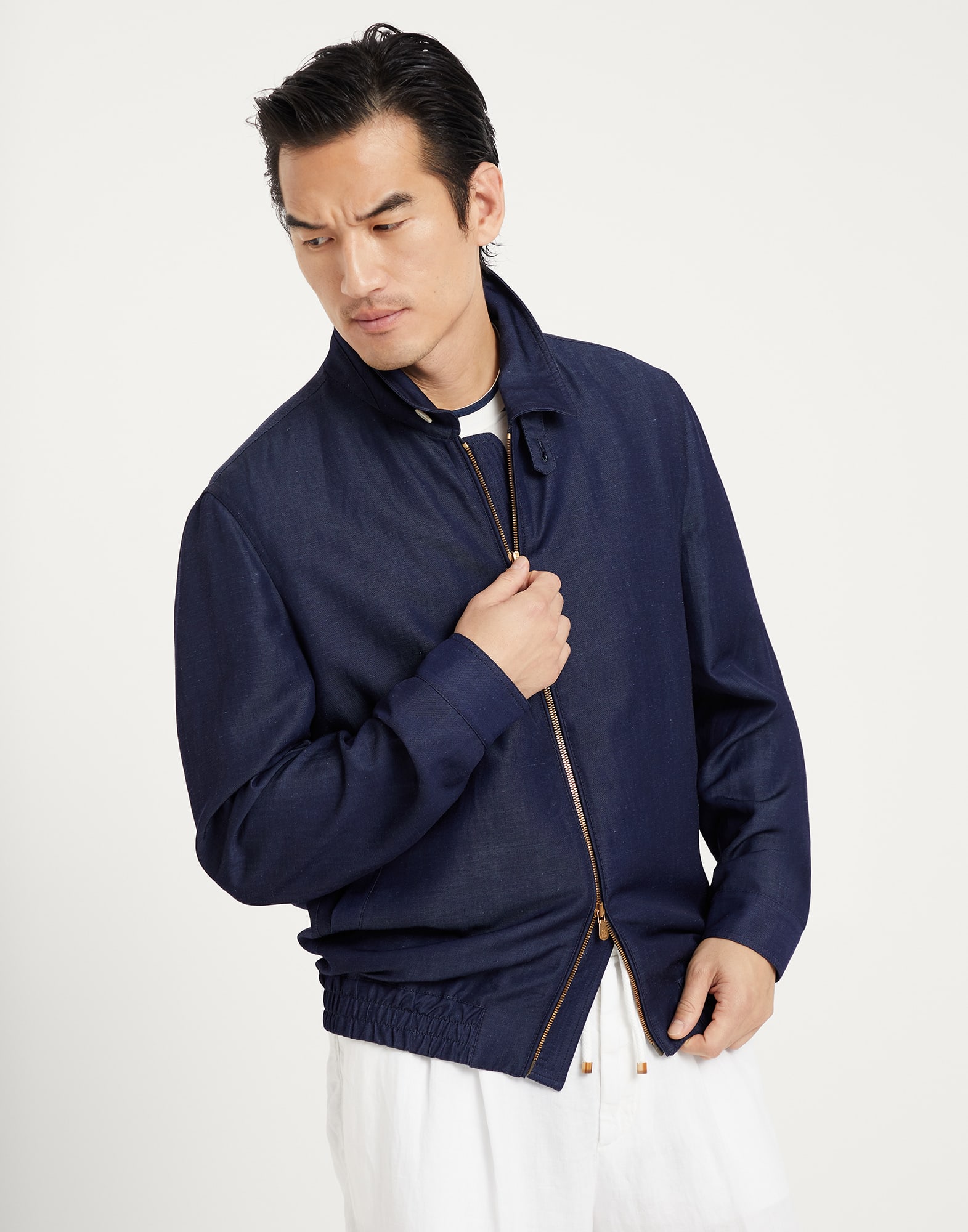 Wool and linen twill jacket
