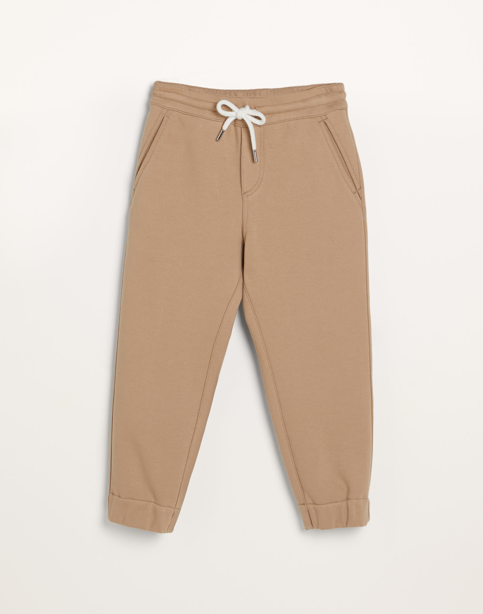 French terry trousers Brown Boys - Brunello Cucinelli