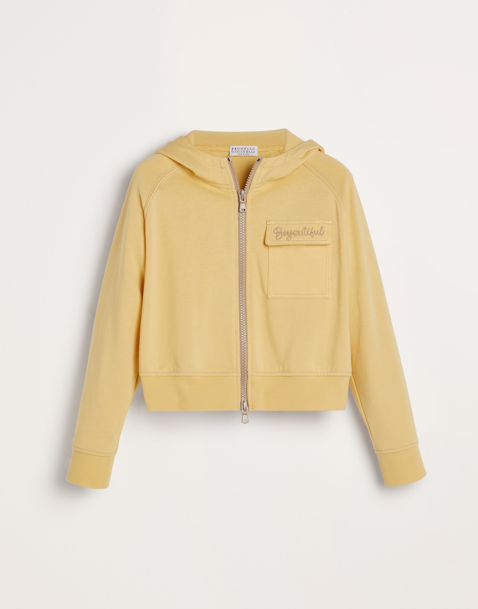 Sweatshirt with embroidery Yellow Girls -
                        Brunello Cucinelli
                    