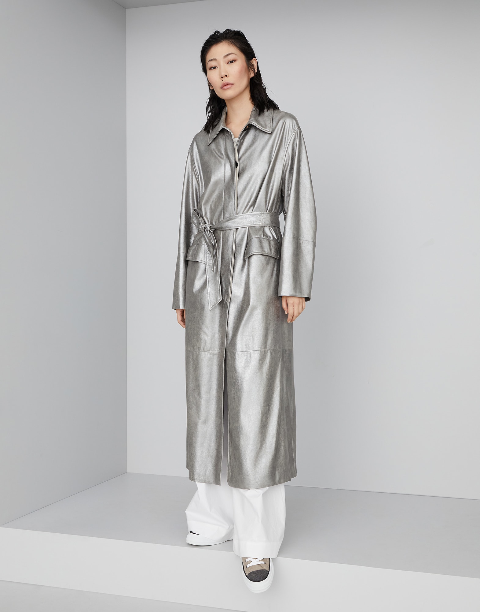 Long 2025 silver coat