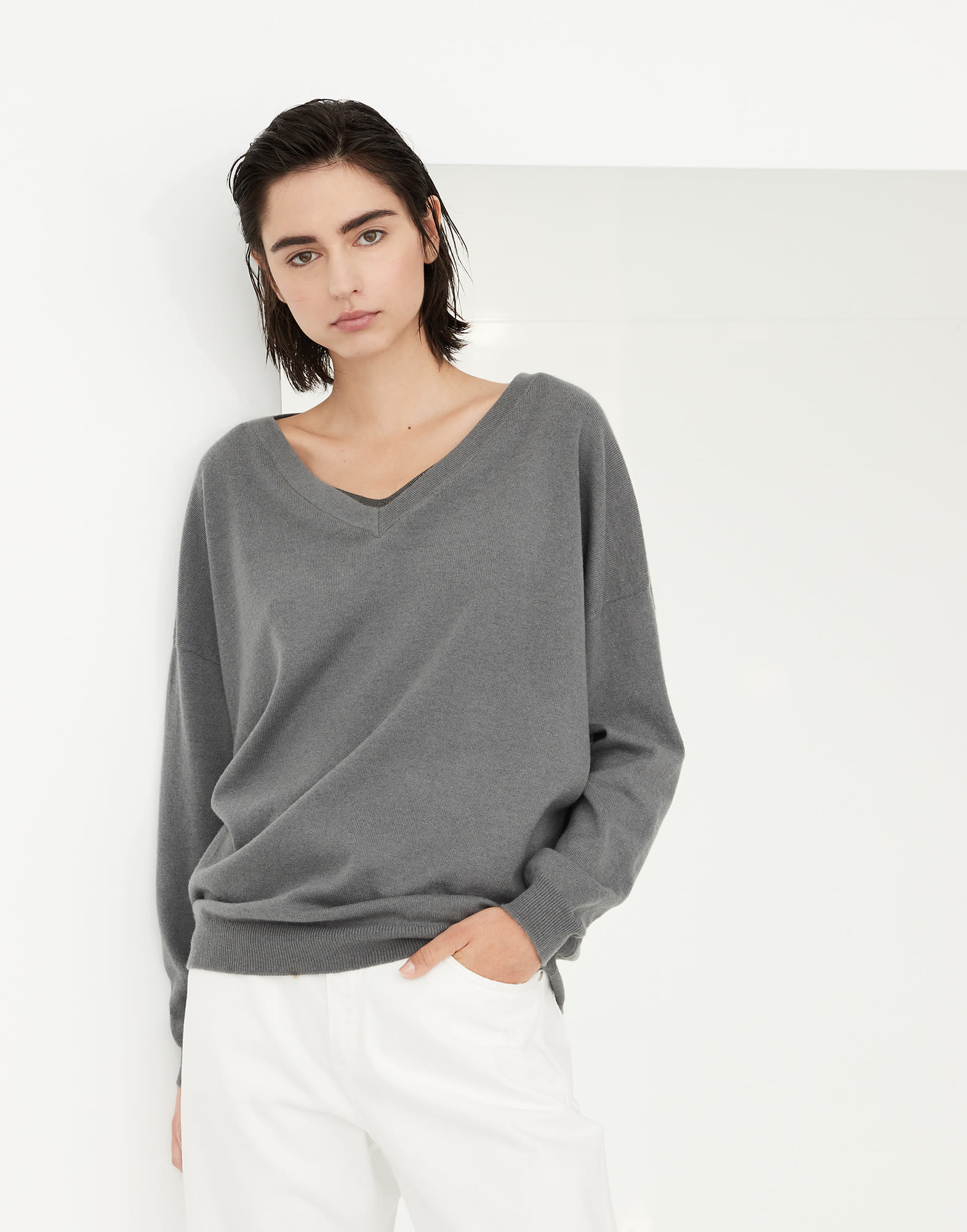 Cashmere sweater Grey Woman - Brunello Cucinelli