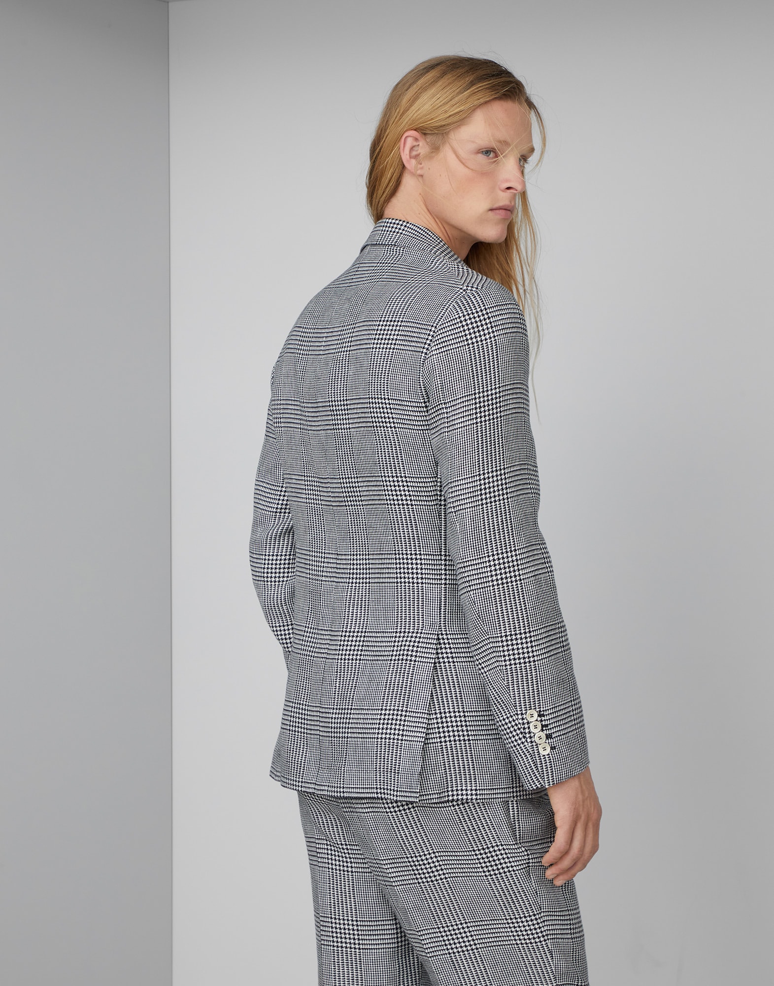 Prince of Wales deconstructed blazer (241MS4857BTD) for Man | Brunello ...