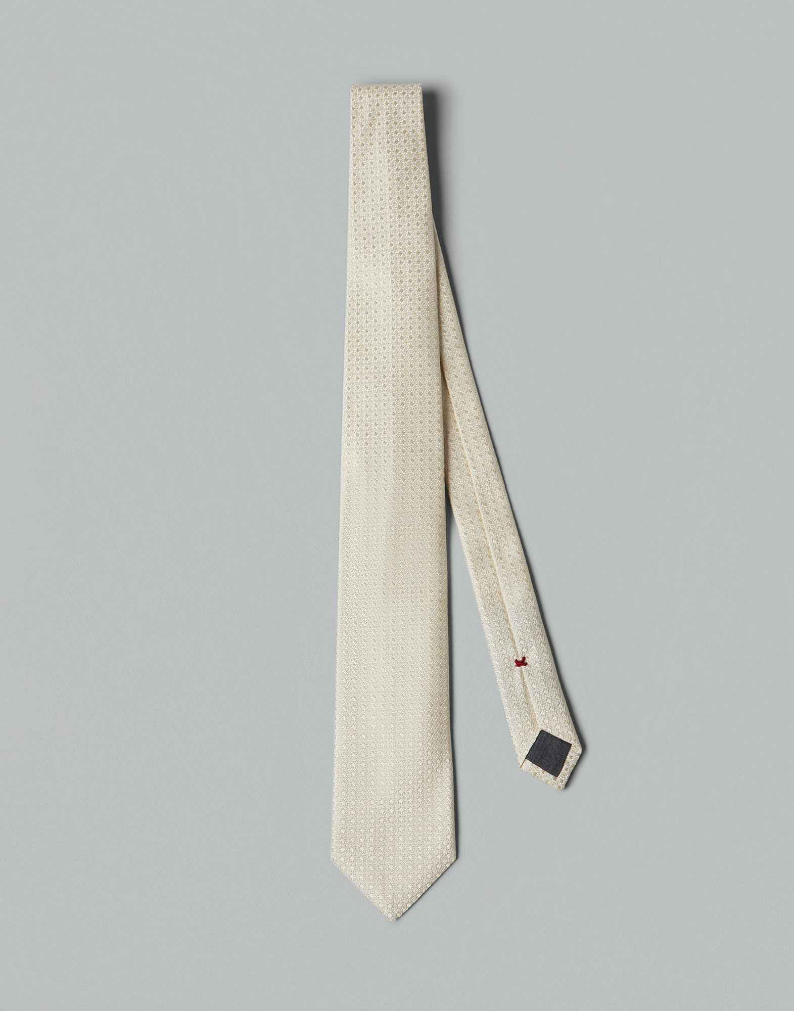 丝绸领带 巴拿马色 男款 - Brunello Cucinelli