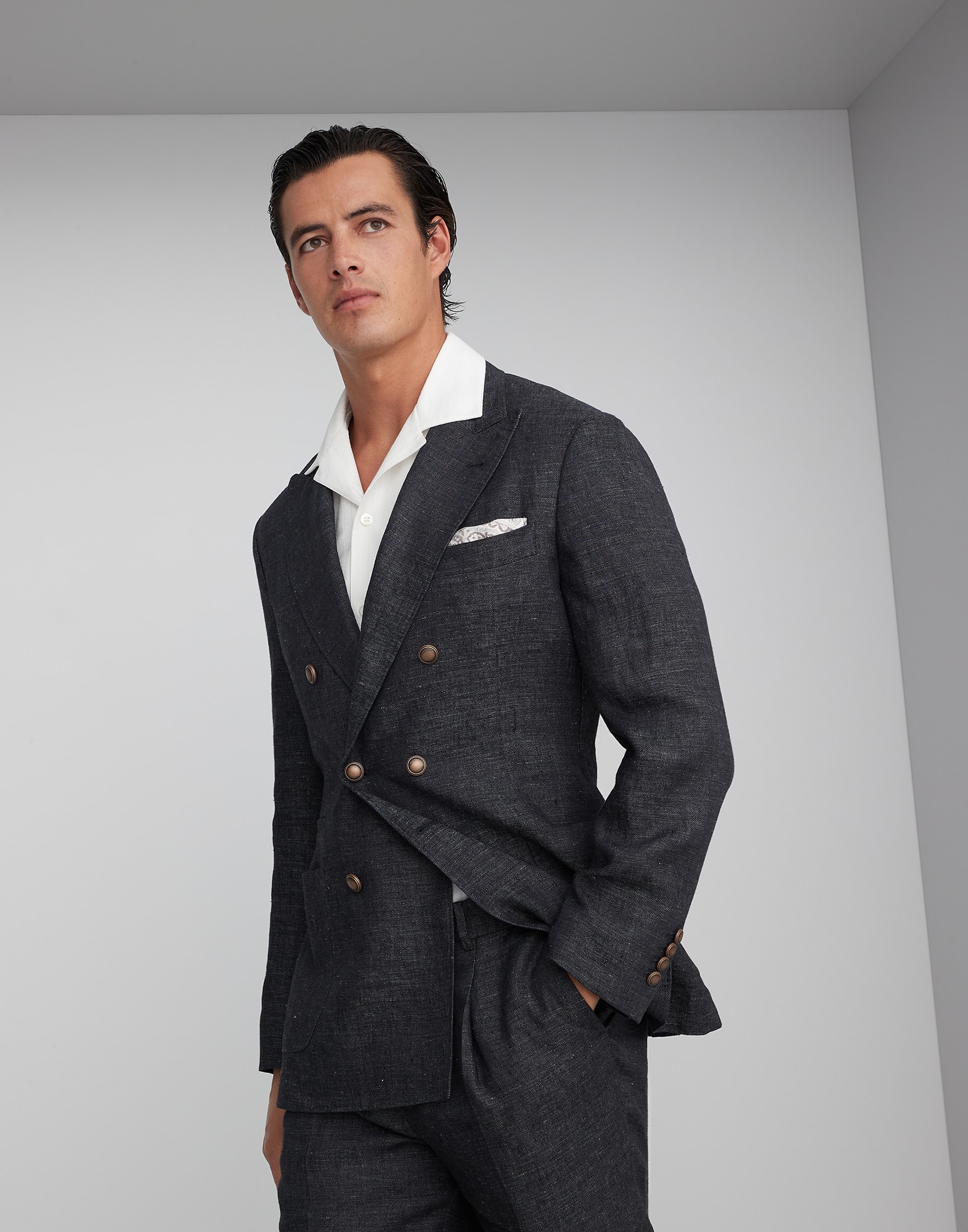 One and a sales half breasted jacket